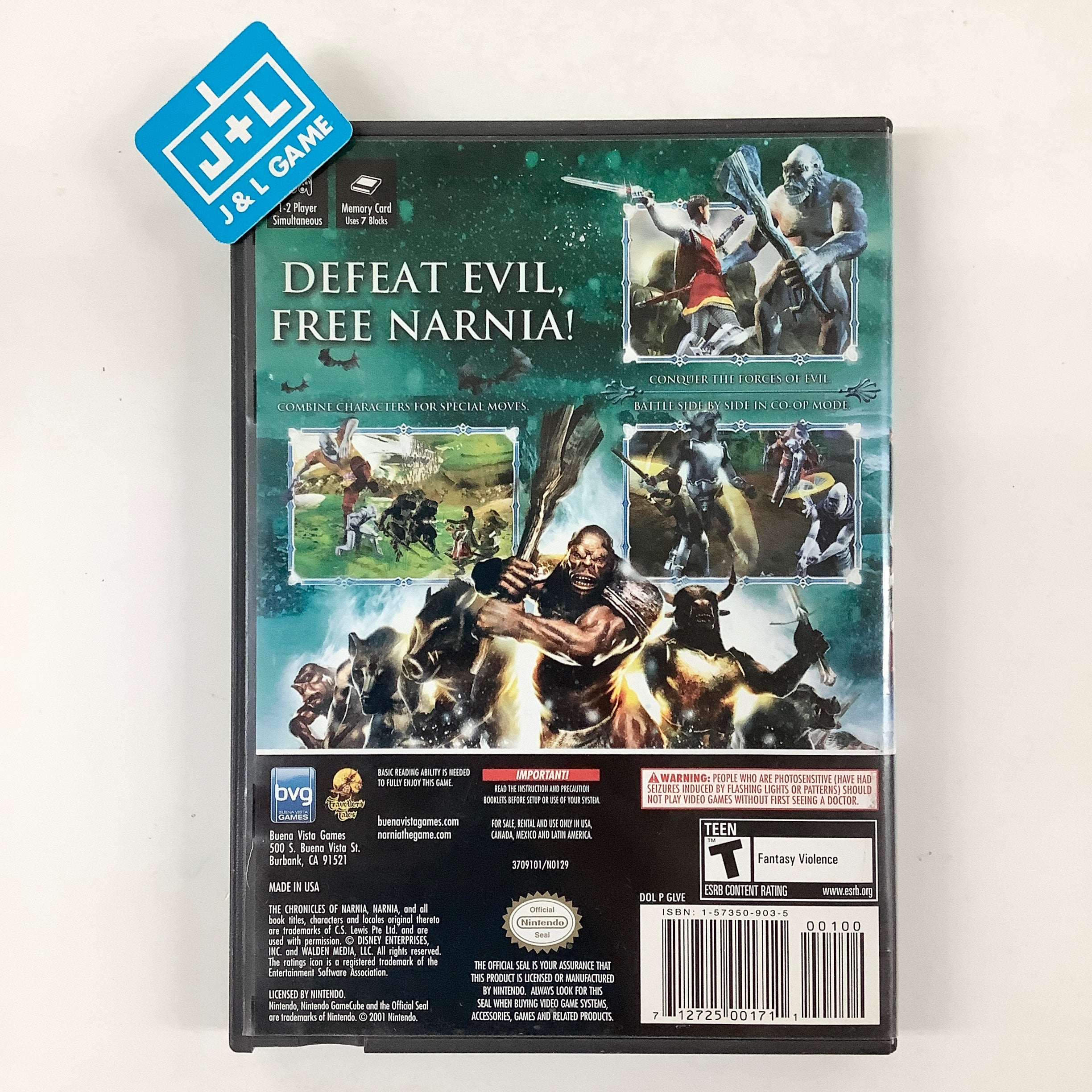The Chronicles of Narnia: The Lion, The Witch and The Wardrobe - (GC) GameCube [Pre-Owned] Video Games Buena Vista Games   
