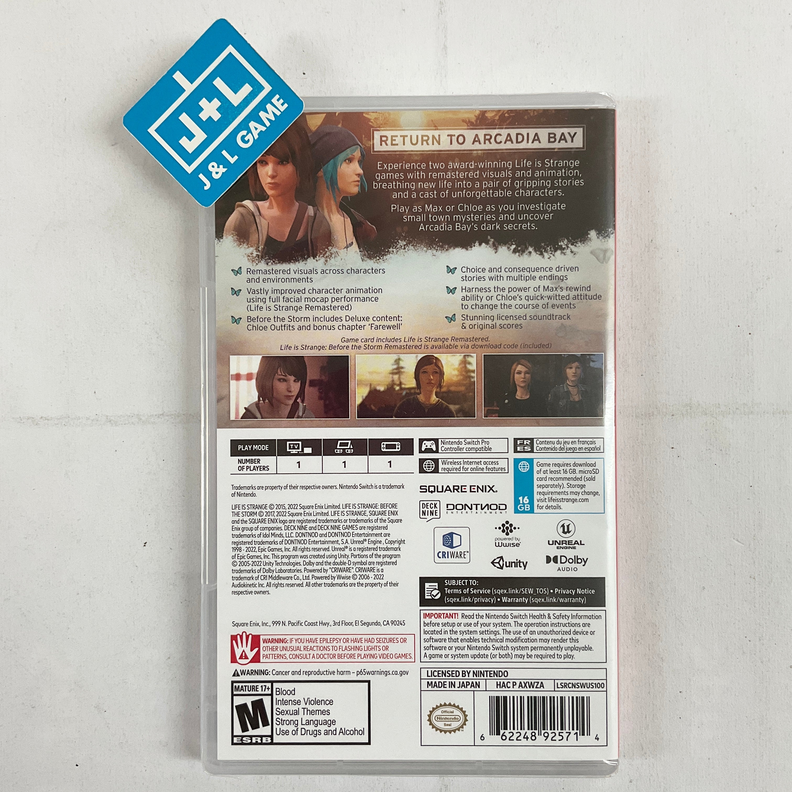 Life is Strange: Arcadia Bay Collection - (NSW) Nintendo Switch Video Games Square Enix   