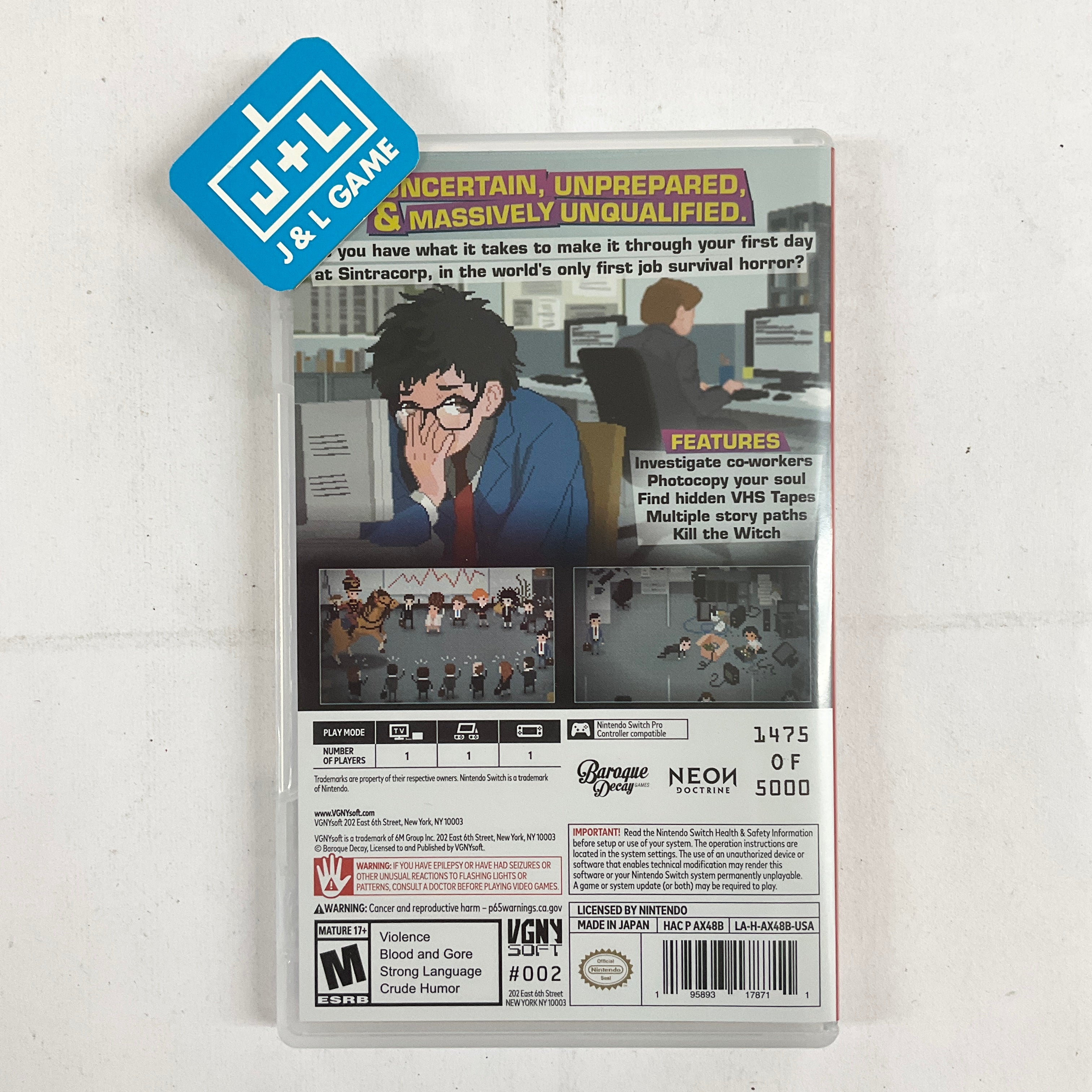 Yuppie Psycho: Executive Edition (Elite Edition) - (NSW) Nintendo Switch [Pre-Owned] Video Games VGNYsoft   