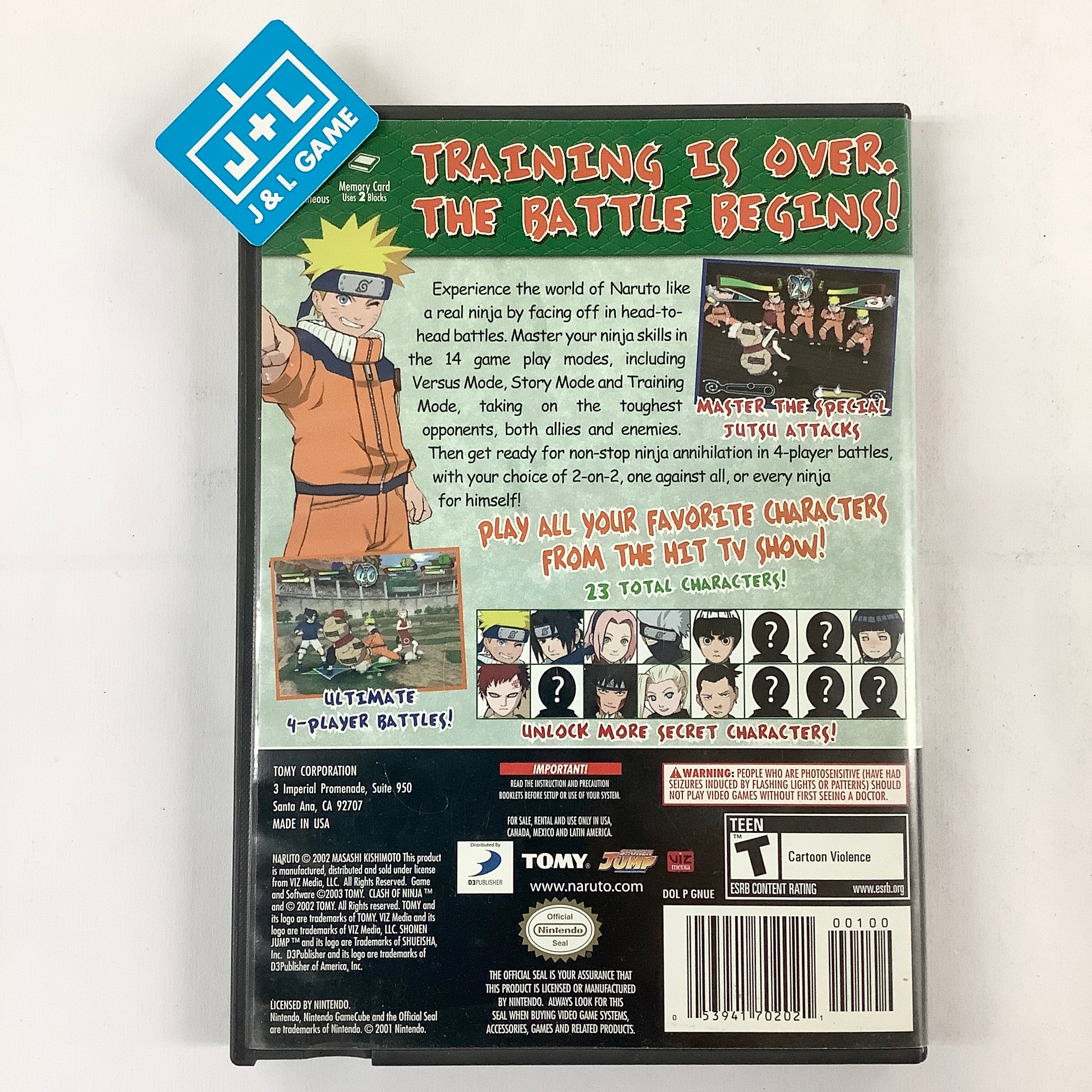 Naruto: Clash of Ninja 2 - (GC) GameCube [Pre-Owned] Video Games Tomy Corporation   