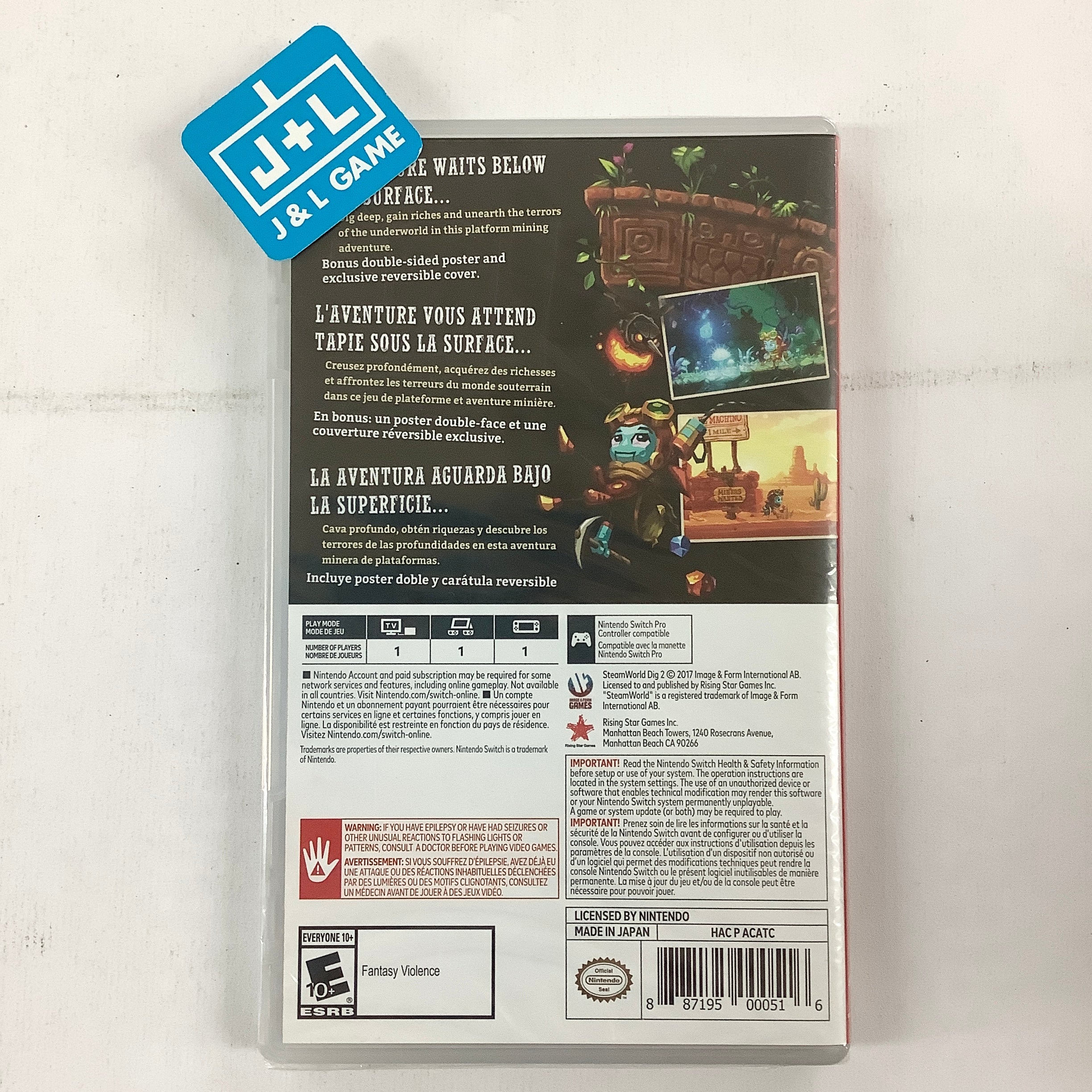 Steamworld Dig 2 - (NSW) Nintendo Switch Video Games Rising Star Games   