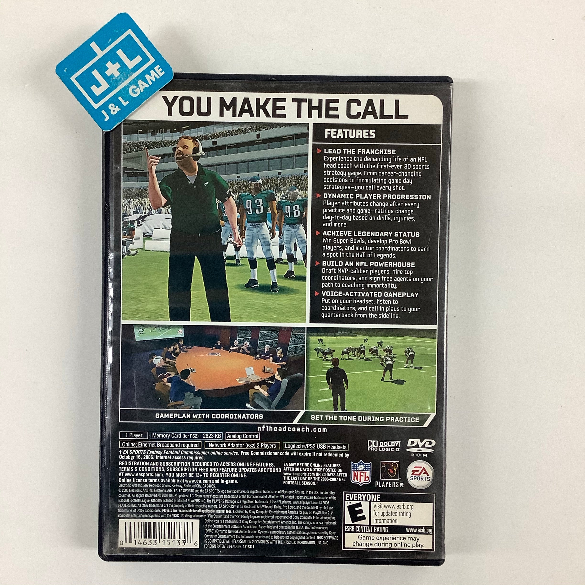 NFL Head Coach - (PS2) PlayStation 2 [Pre-Owned] Video Games EA Sports   
