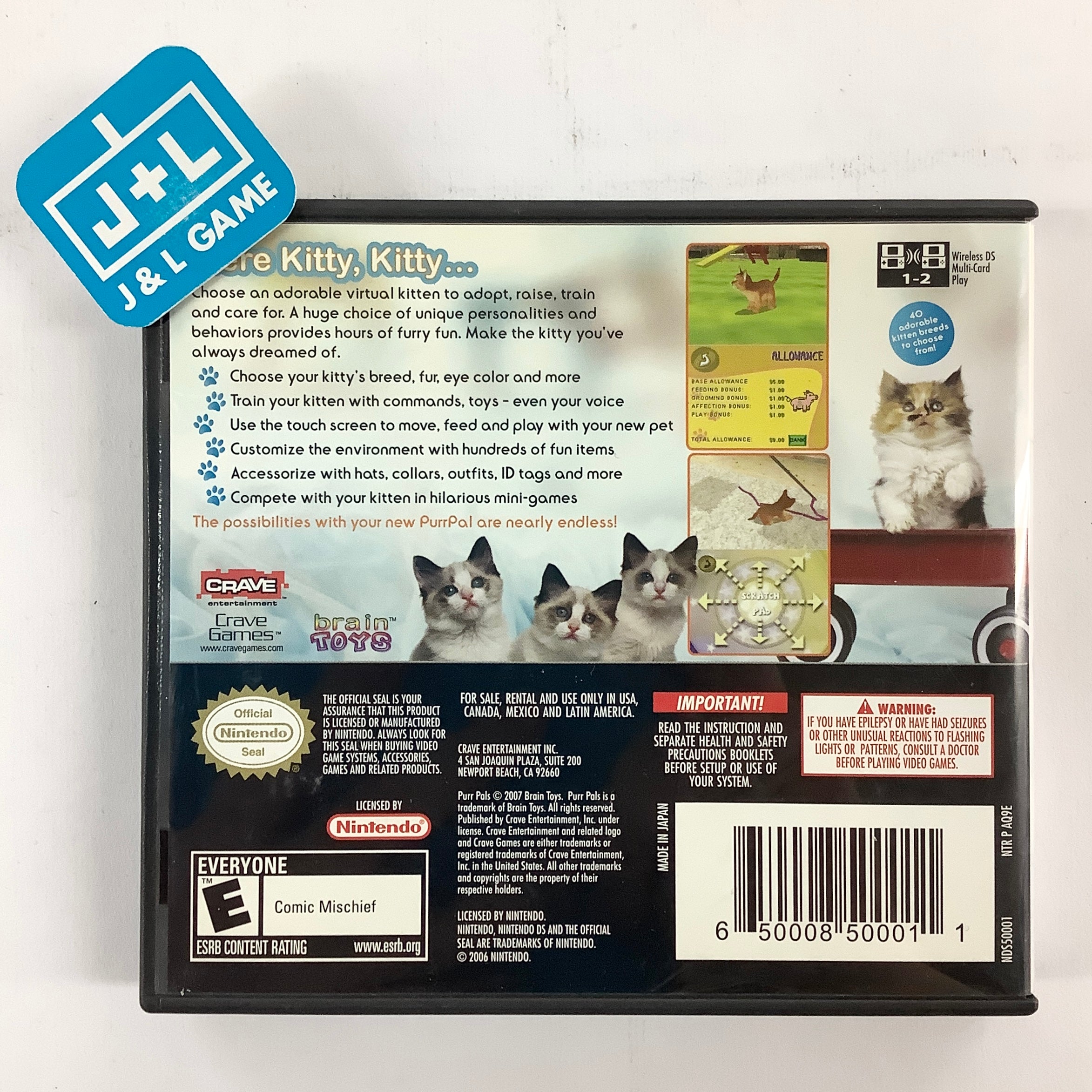 Purr Pals - (NDS) Nintendo DS [Pre-Owned] Video Games Crave   