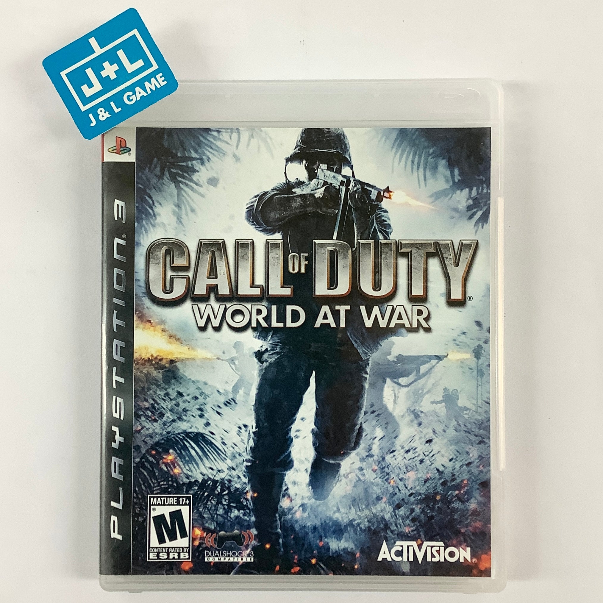 CALL OF DUTY WORLD AT WAR PS3 GAME WWII COMBAT SHOOTER ACTION ADVENTURE  COMPLETE