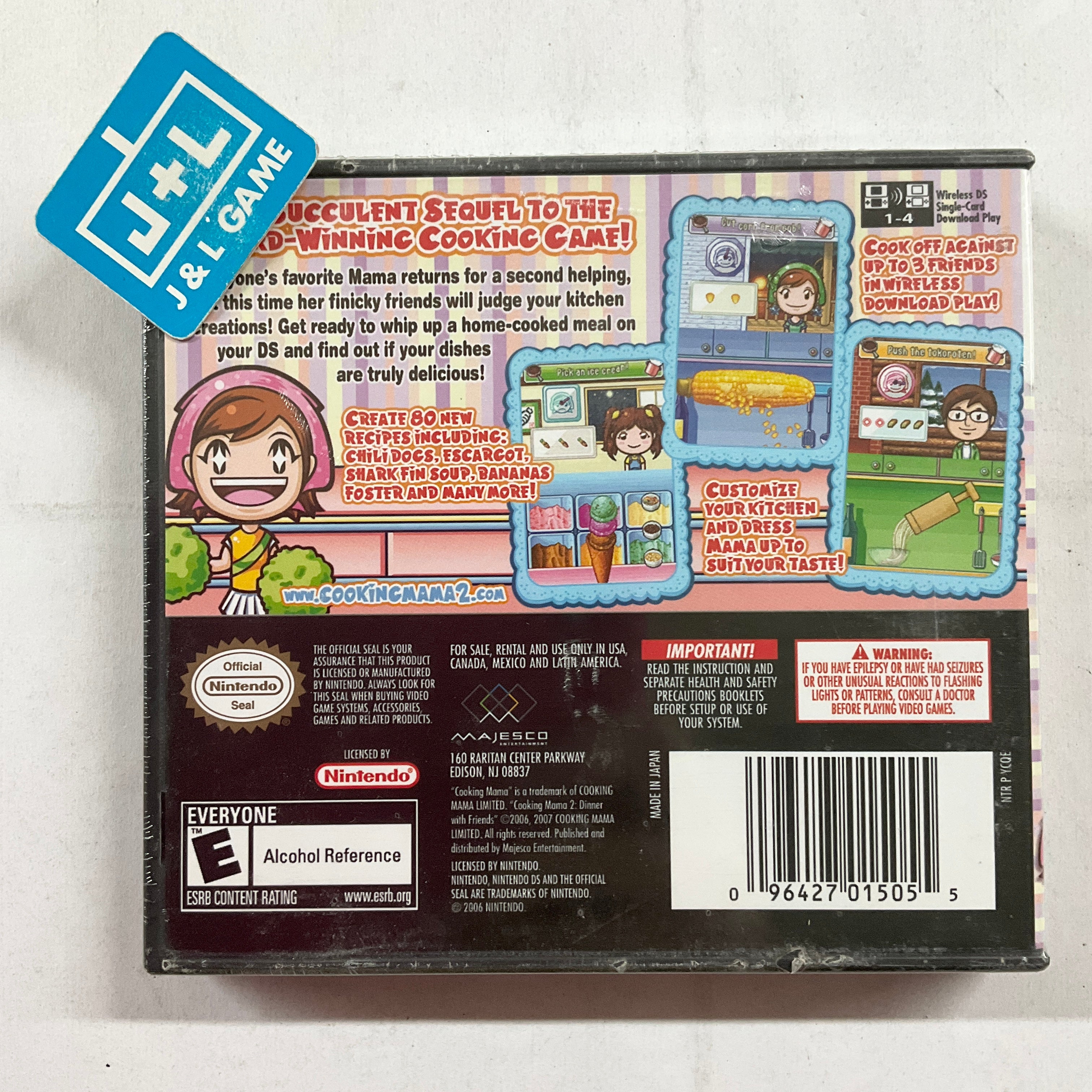 Cooking Mama 2: Dinner With Friends - (NDS) Nintendo DS Video Games Majesco   