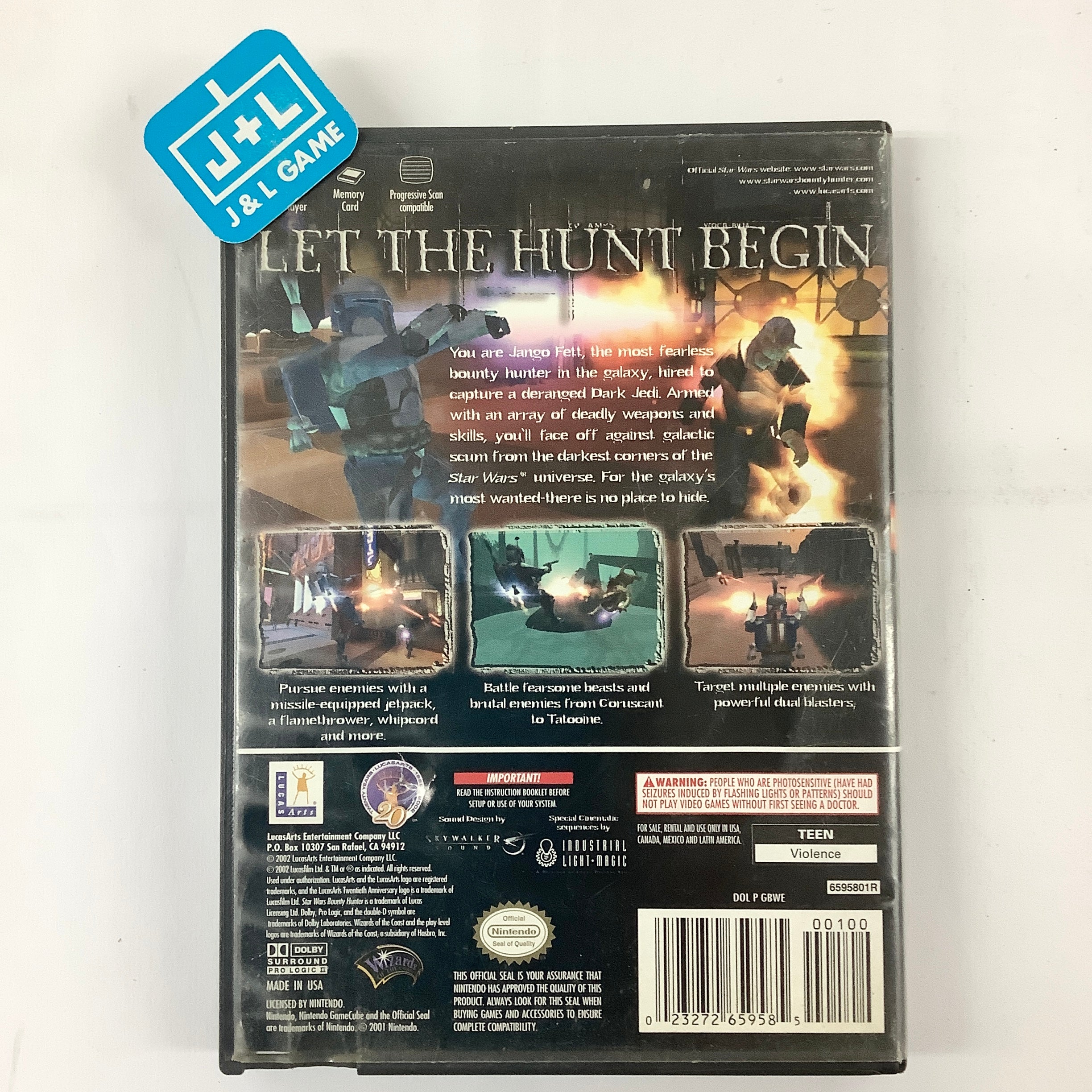 Star Wars: Bounty Hunter - (GC) GameCube [Pre-Owned] Video Games LucasArts   