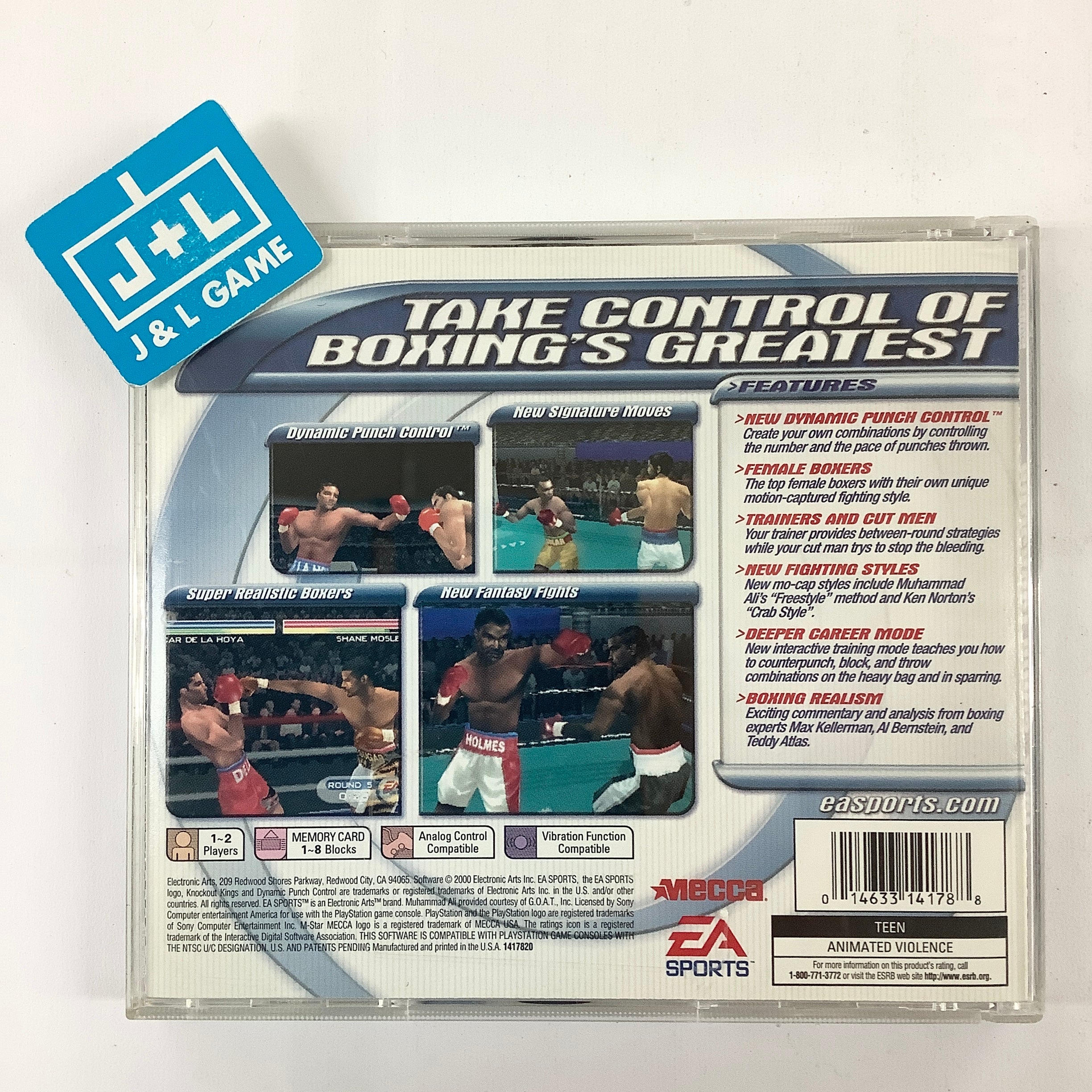 Knockout Kings 2001 - (PS1) PlayStation 1 [Pre-Owned] Video Games EA Sports   