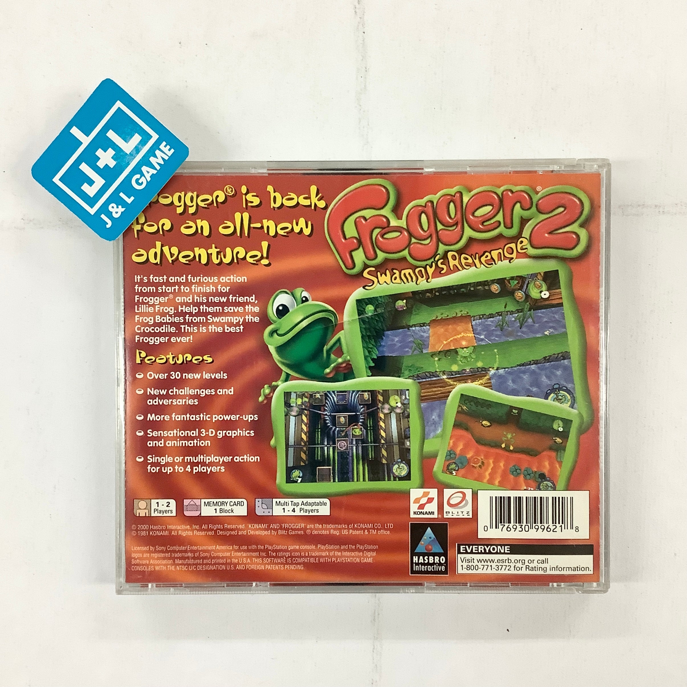 Frogger 2: Swampy's Revenge - (PS1) PlayStation 1 [Pre-Owned] Video Games Hasbro Interactive   