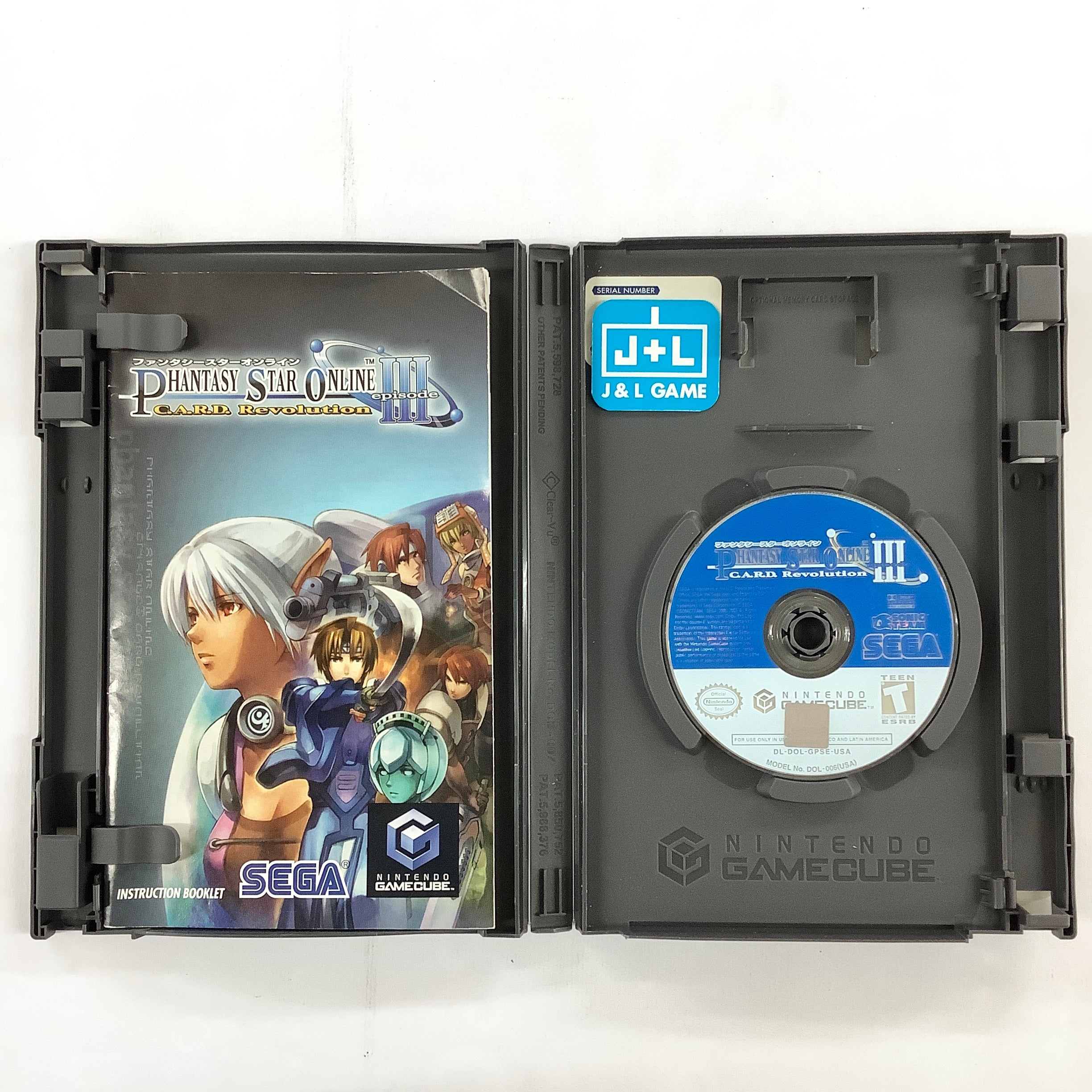 Phantasy Star Online Episode III: C.A.R.D. Revolution - (GC) GameCube [Pre-Owned] Video Games Sega   