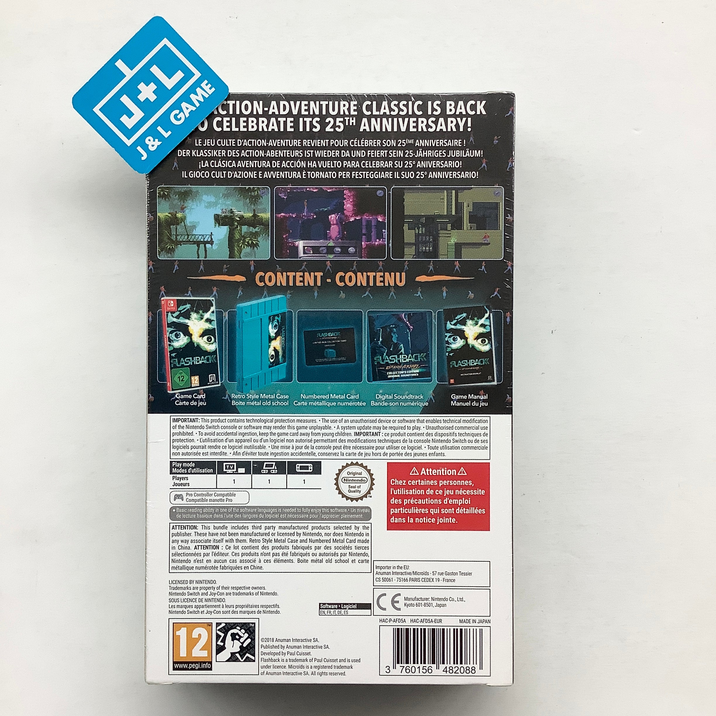 Flashback: 25th Anniversary (Collector's Edition) - (NSW) Nintendo Switch (European Import) Video Games Maximum Games   