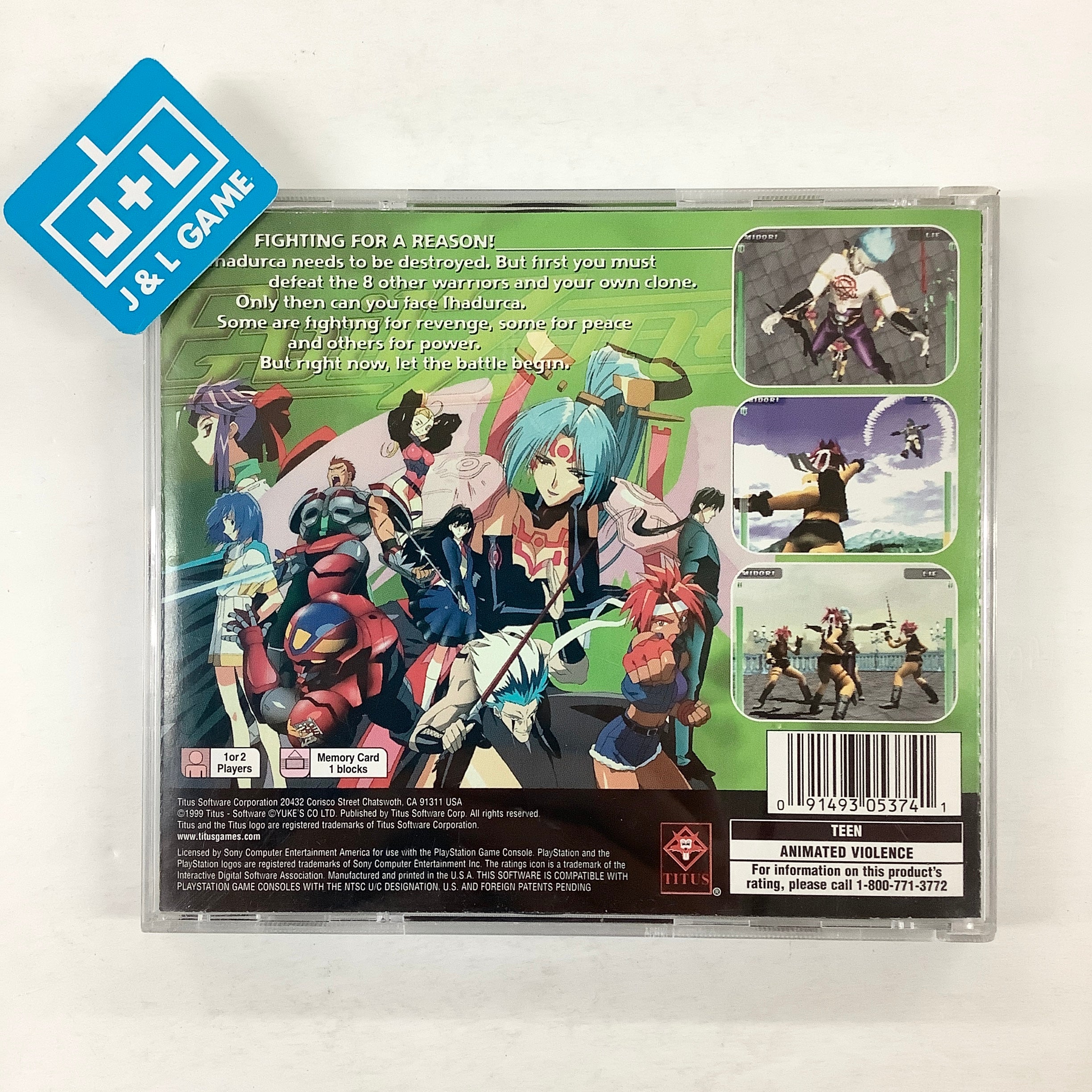 Evil Zone - (PS1) PlayStation 1 [Pre-Owned] Video Games Titus Software   