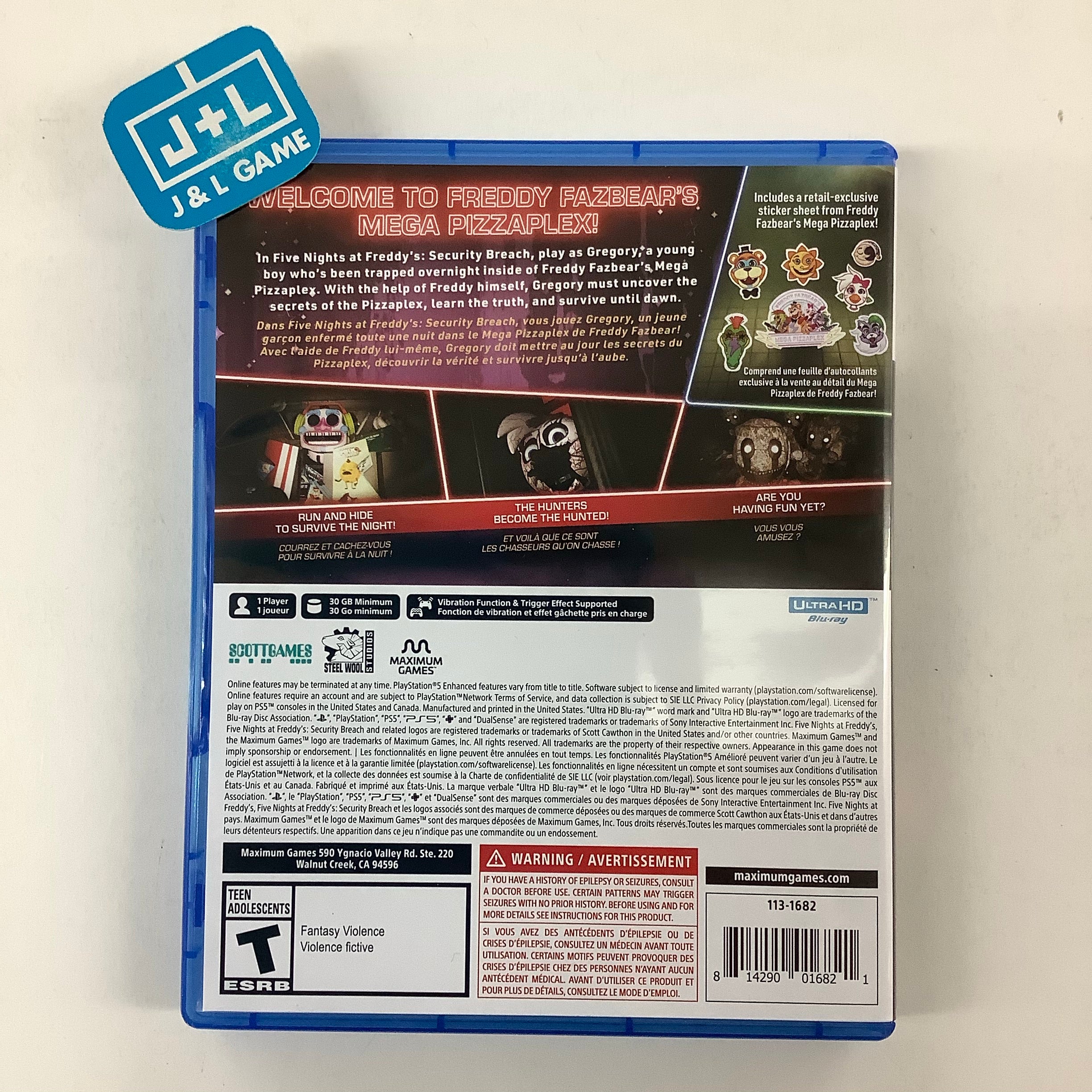 Five Nights at Freddy's: Security Breach - (PS5) PlayStation 5 [UNBOXING] Video Games Maximum Games   