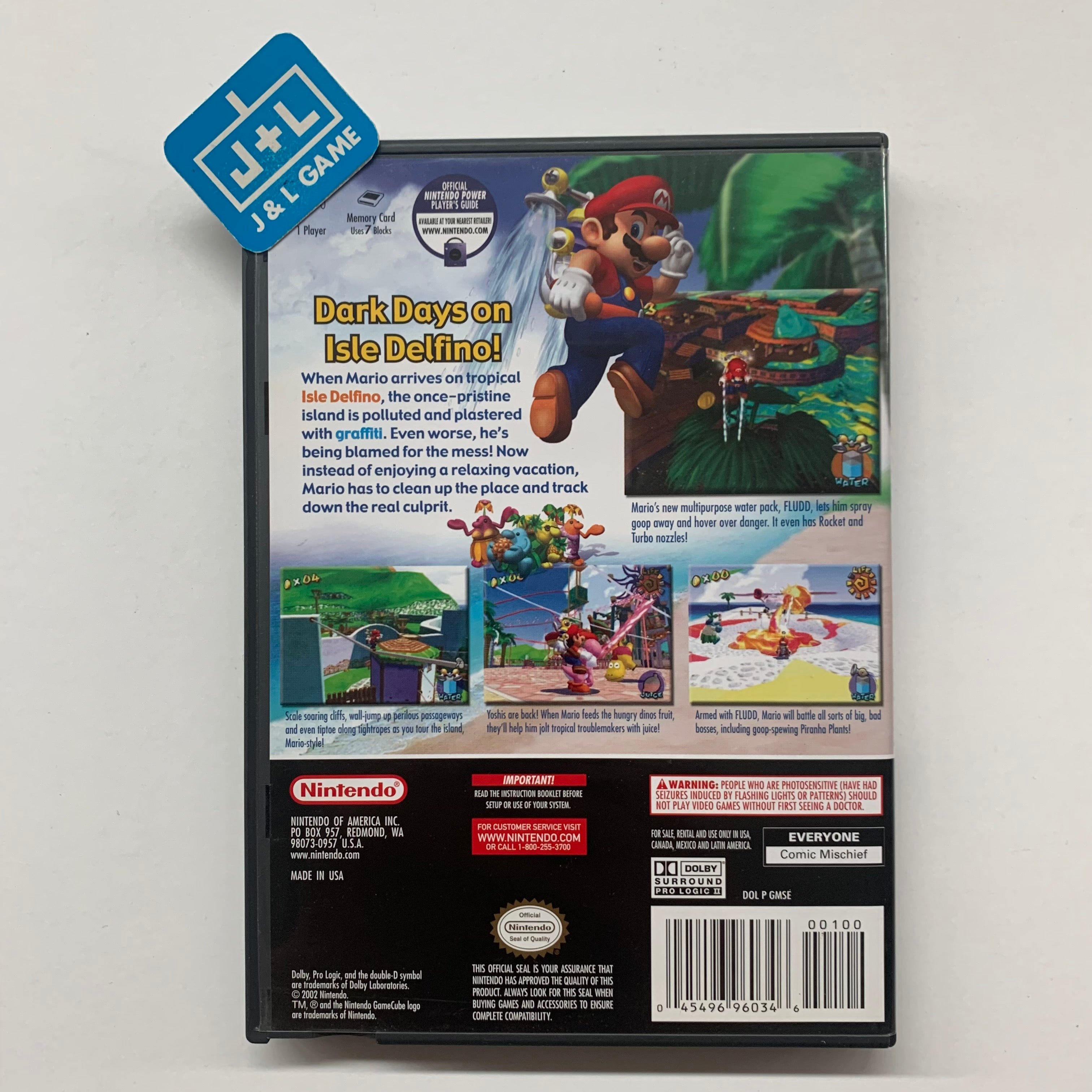 Super Mario Sunshine - (GC) GameCube [Pre-Owned] Video Games Nintendo   