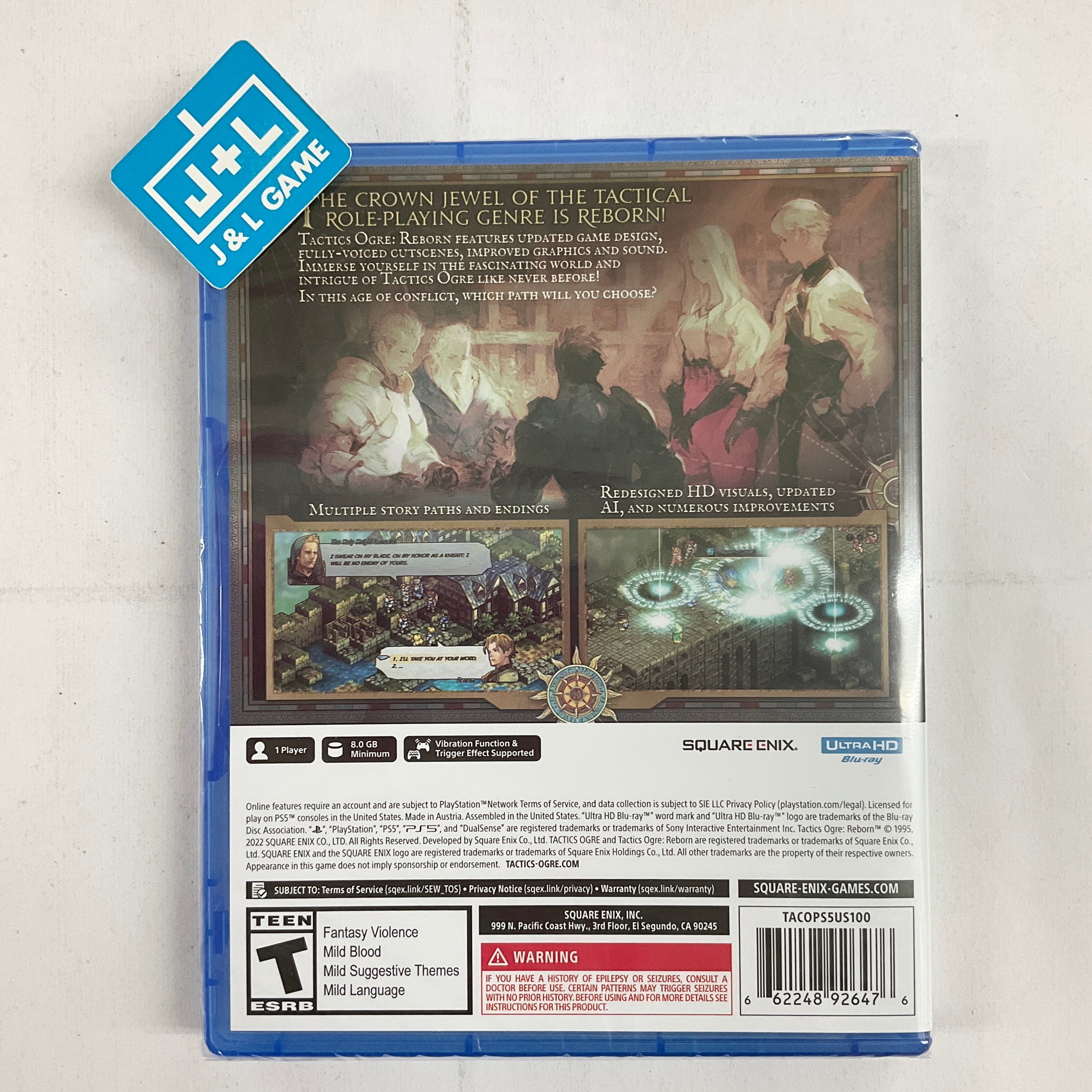 Tactics Ogre: Reborn - (PS5) PlayStation 5 Video Games Square Enix   