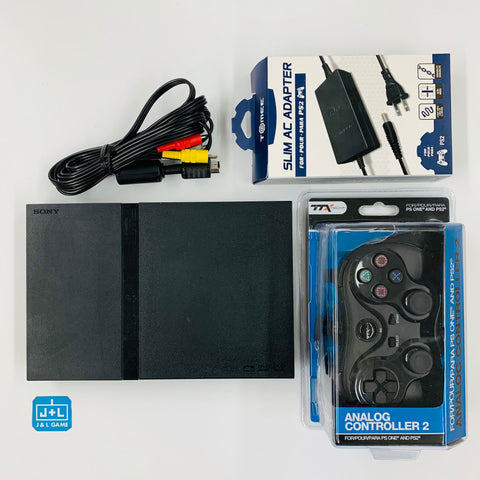 Sony PlayStation 2 Slim Console (Black) - (PS2) PlayStation 2 [Pre-Owned] Consoles Sony   