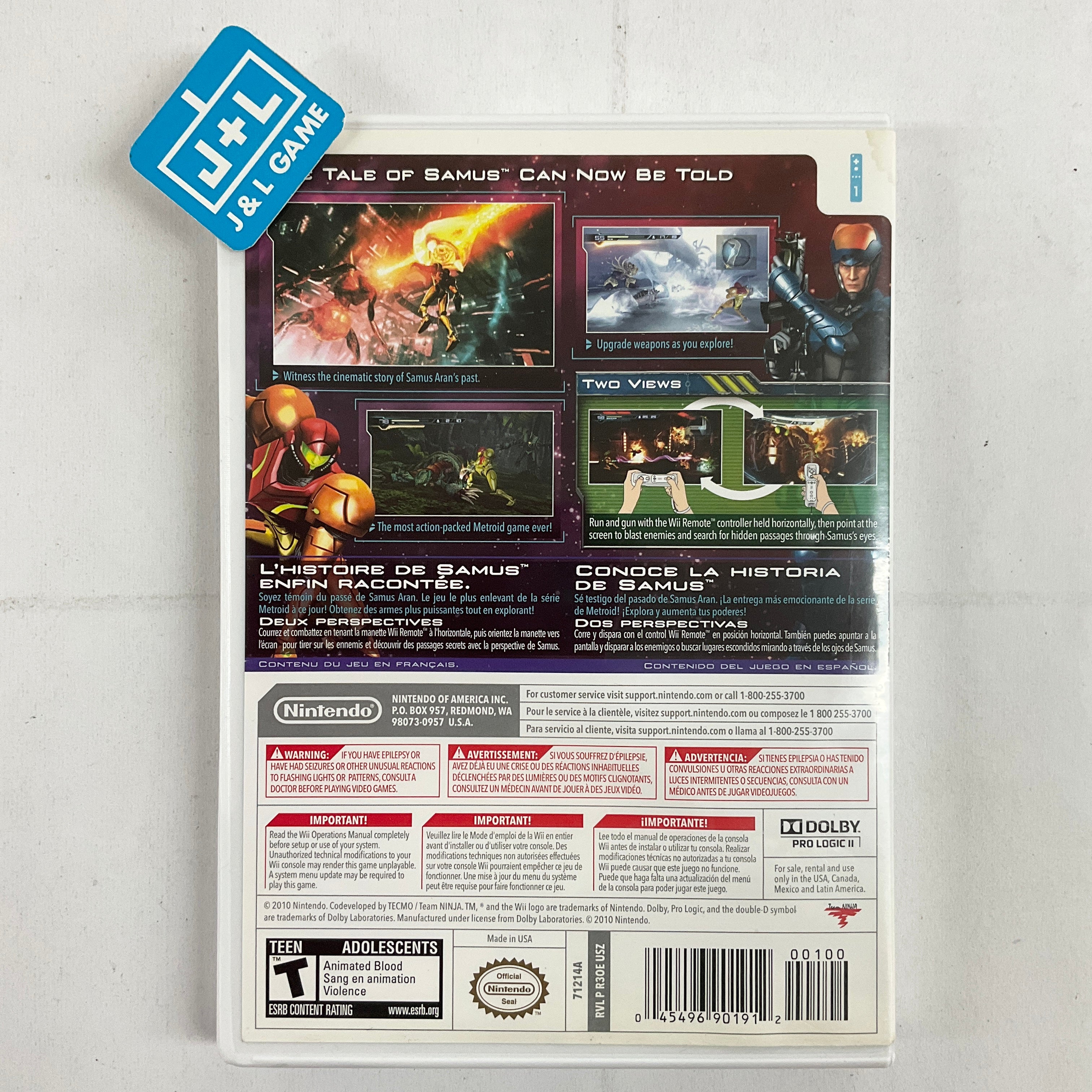 Metroid: Other M - Nintendo Wii [Pre-Owned] Video Games Nintendo   