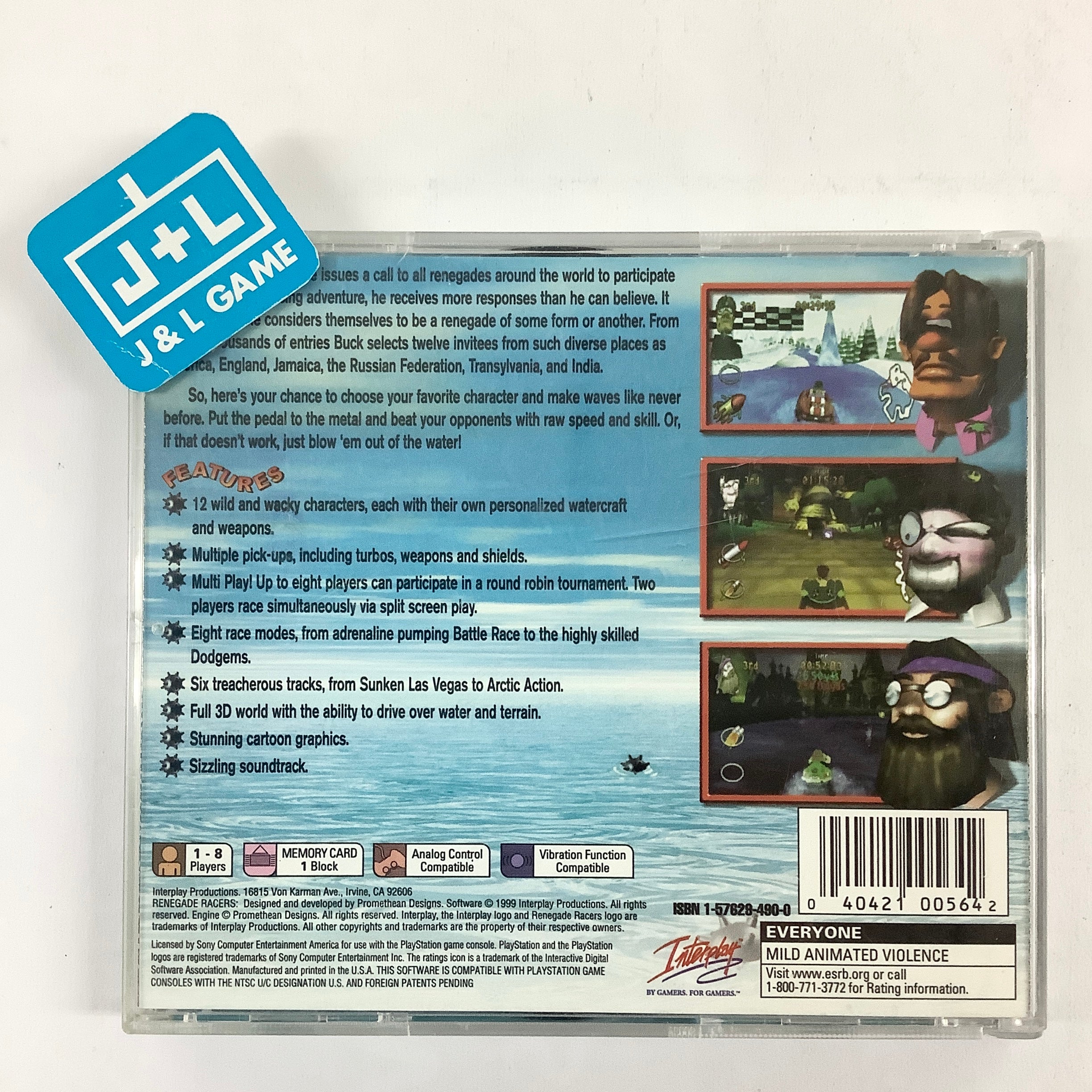 Renegade Racers - (PS1) PlayStation 1 [Pre-Owned] Video Games Interplay   