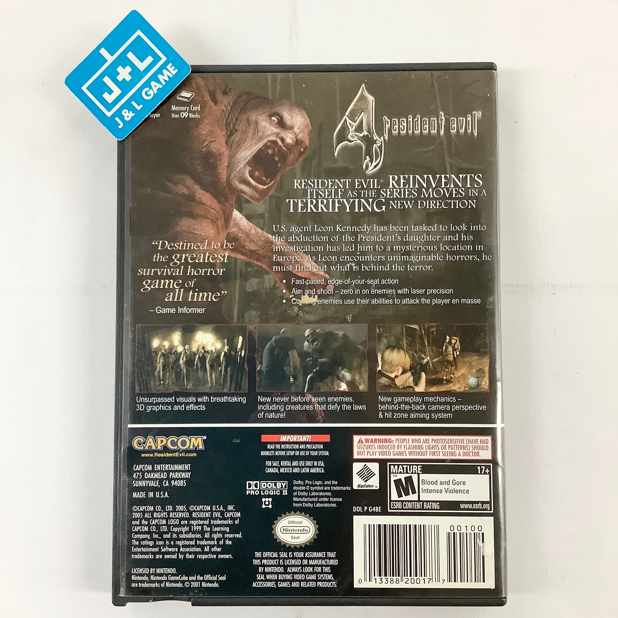 Resident Evil 4 - (GC) GameCube [Pre-Owned] Video Games Capcom   