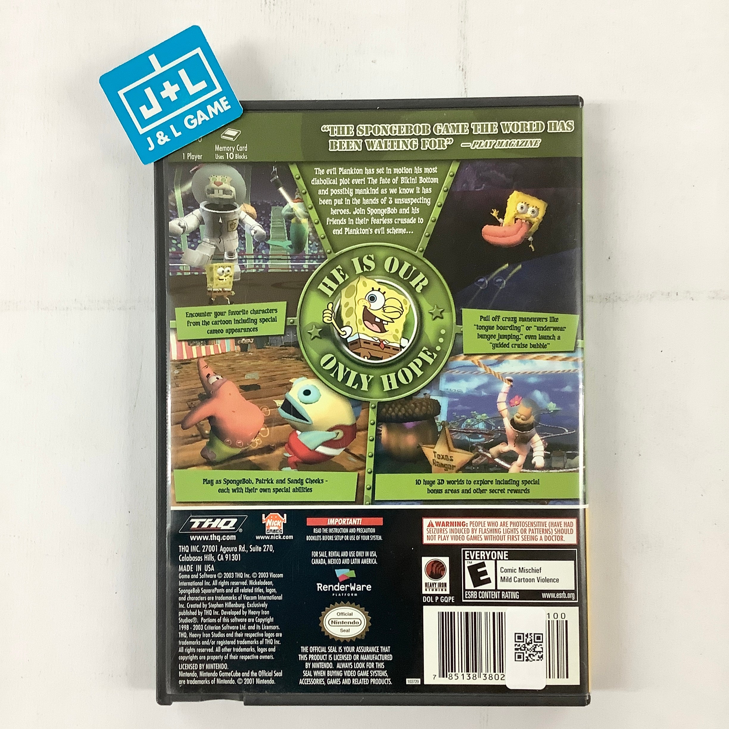 SpongeBob SquarePants: Battle for Bikini Bottom (Player's Choice) - (GC) GameCube [Pre-Owned] Video Games THQ   