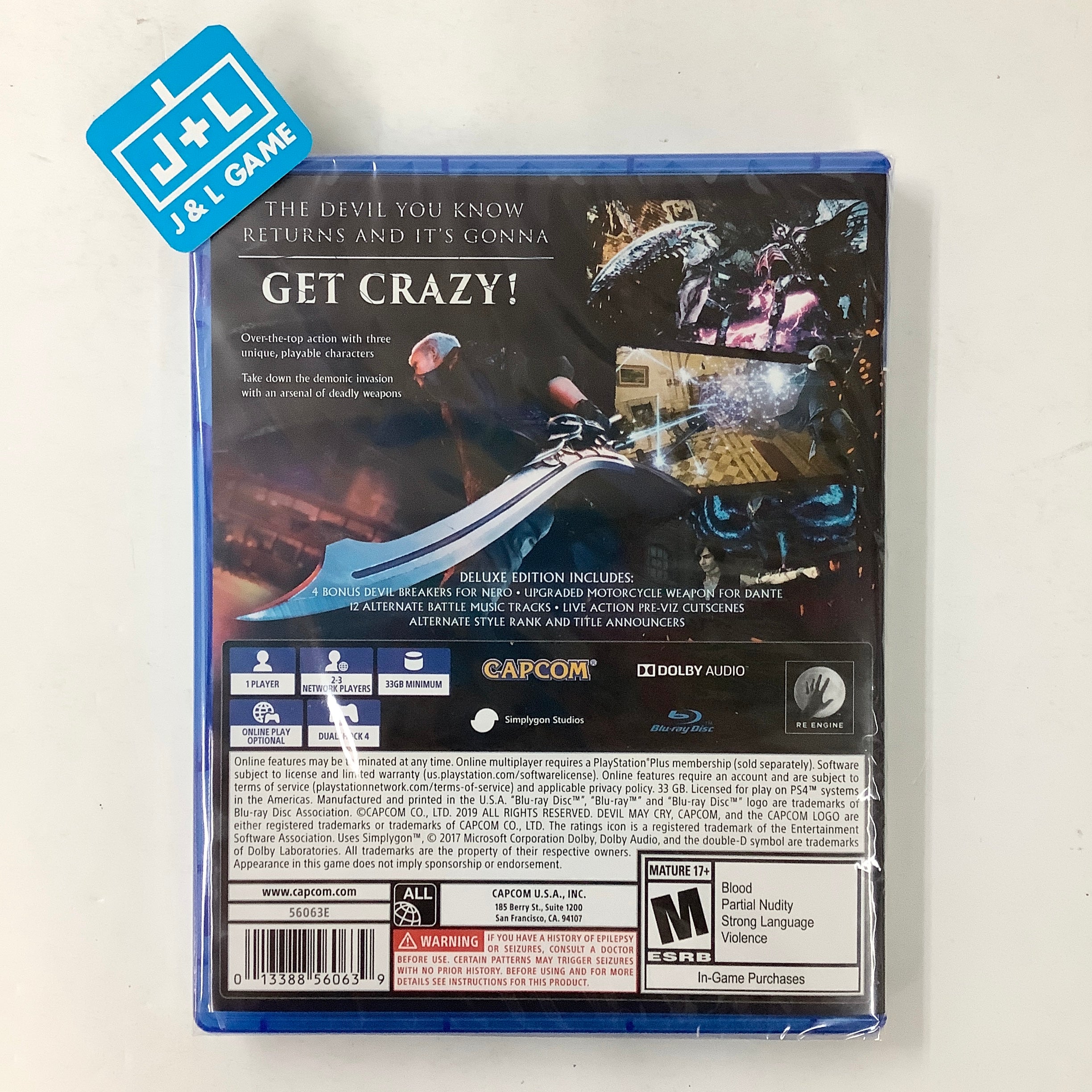 Devil May Cry 5 Collector's Edition - (PS4) PlayStation 4 Video Games Development Plus Inc.   