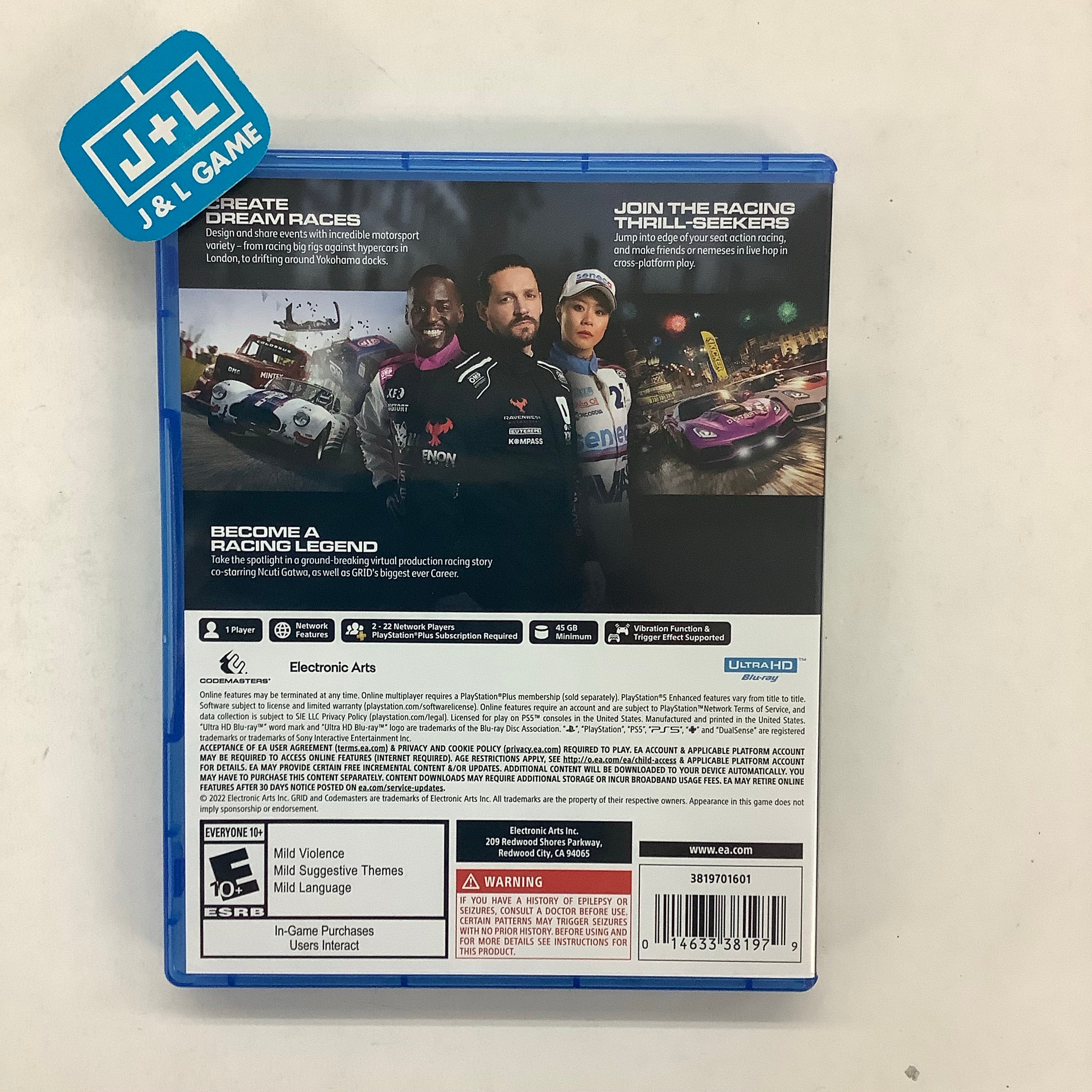 GRID Legends - (PS5) PlayStation 5 [UNBOXING] Video Games Electronic Arts   