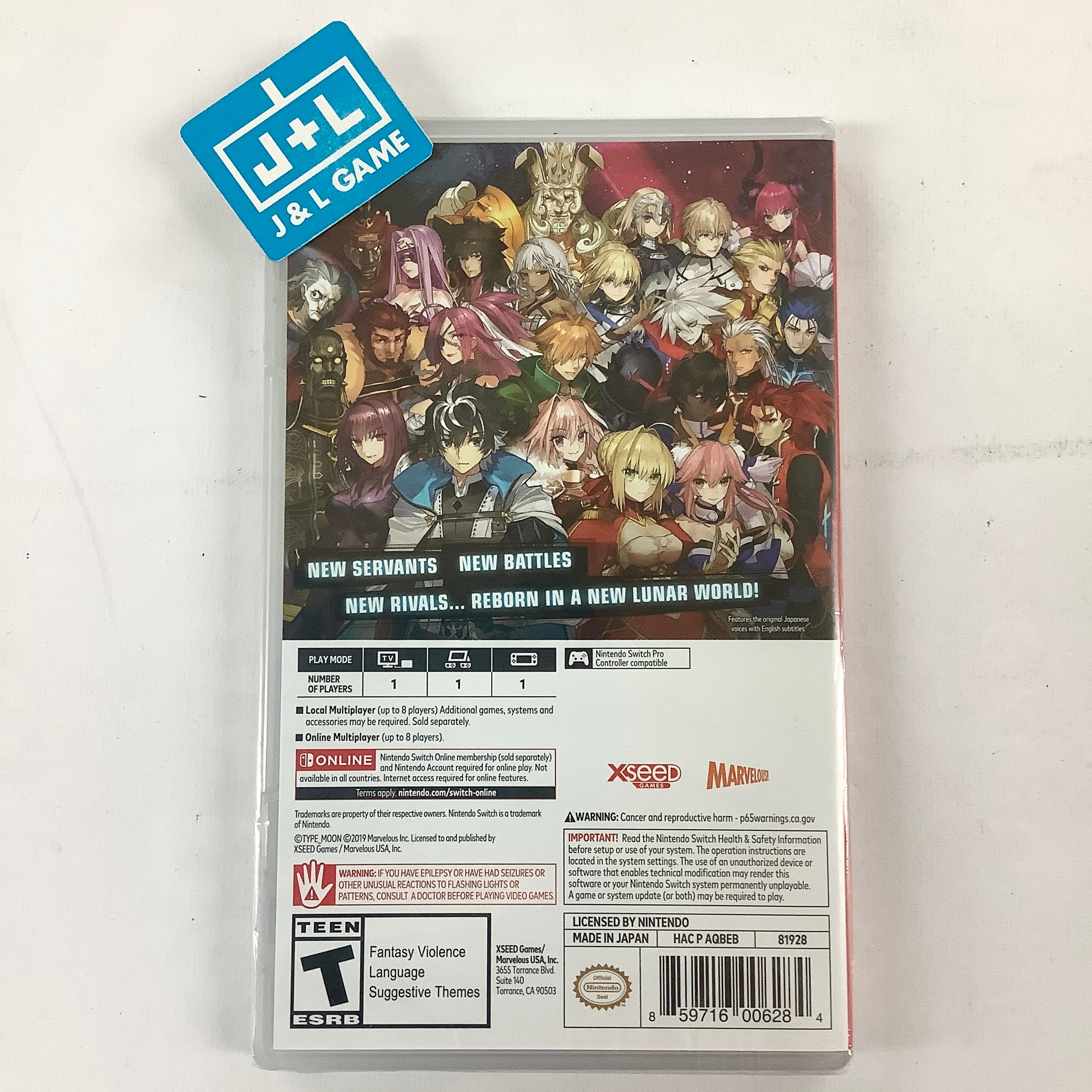 Fate/EXTELLA Link - (NSW) Nintendo Switch Video Games XSEED Games   