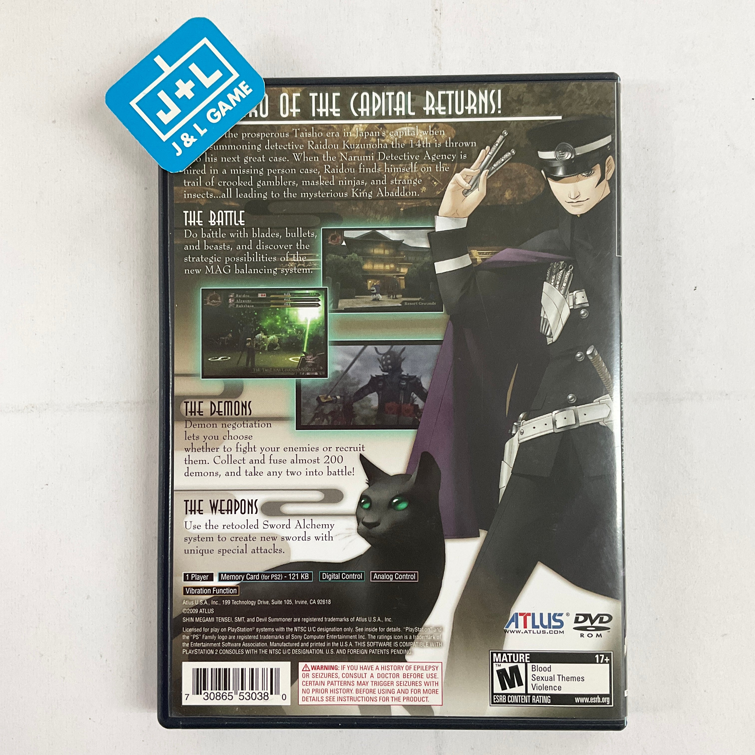 Shin Megami Tensei: Devil Summoner 2: Raidou Kuzunoha versus King Abaddon - (PS2) PlayStation 2 [Pre-Owned] Video Games Atlus   