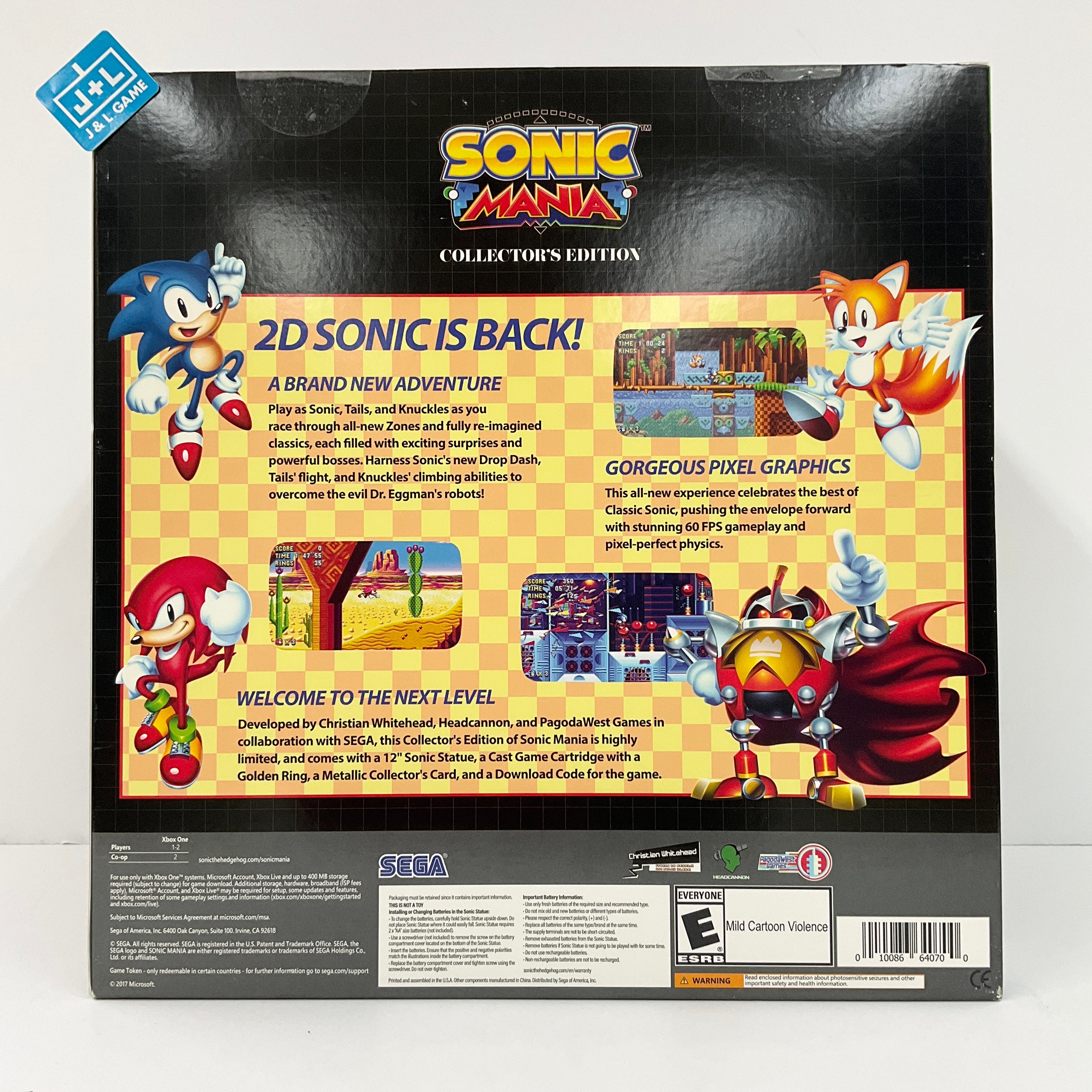 Sonic Mania: Collector's Edition - (XB1) Xbox One Video Games SEGA   