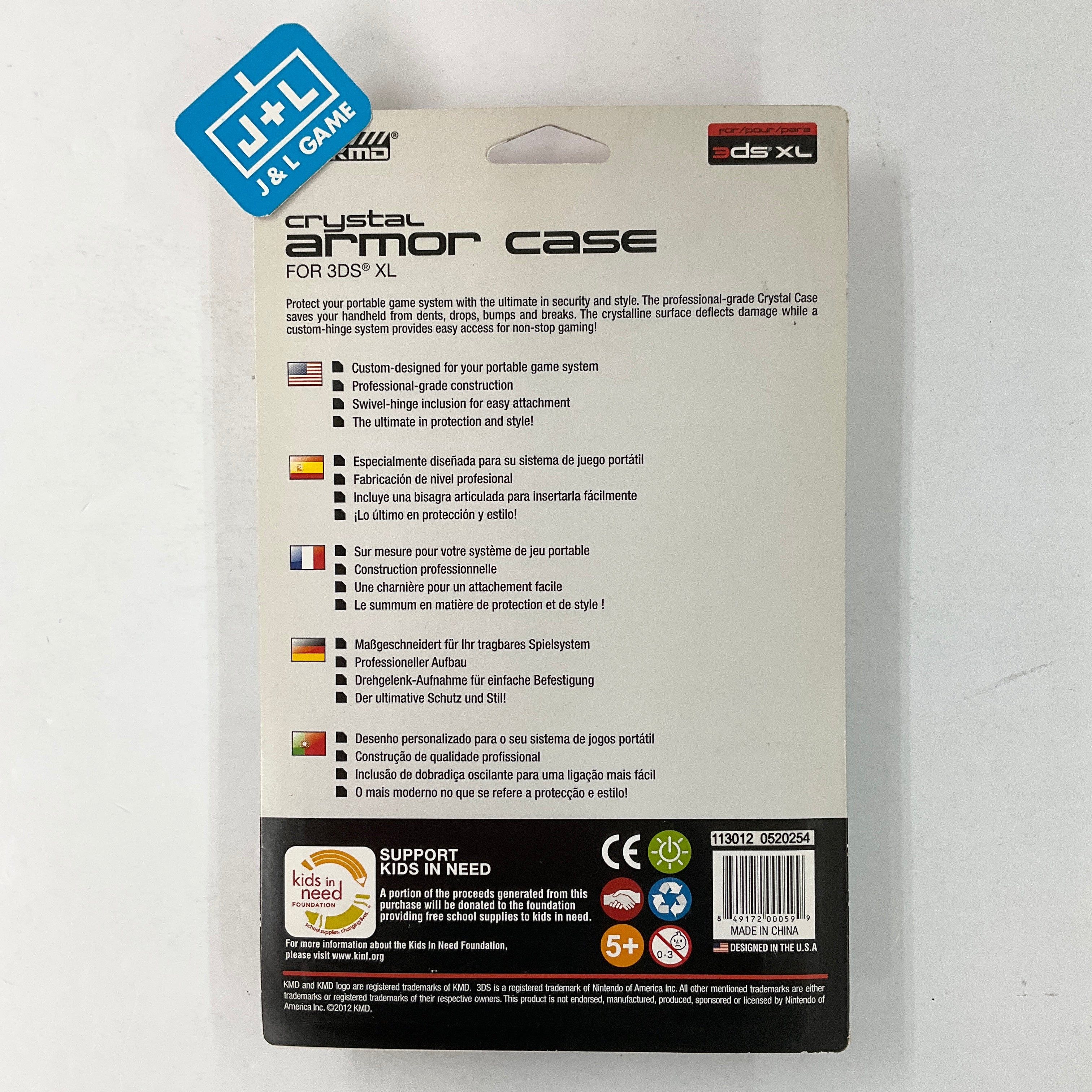 KMD Crystal Armor Case for 3DS XL - Nintendo 3DS ACCESSORIES KMD   