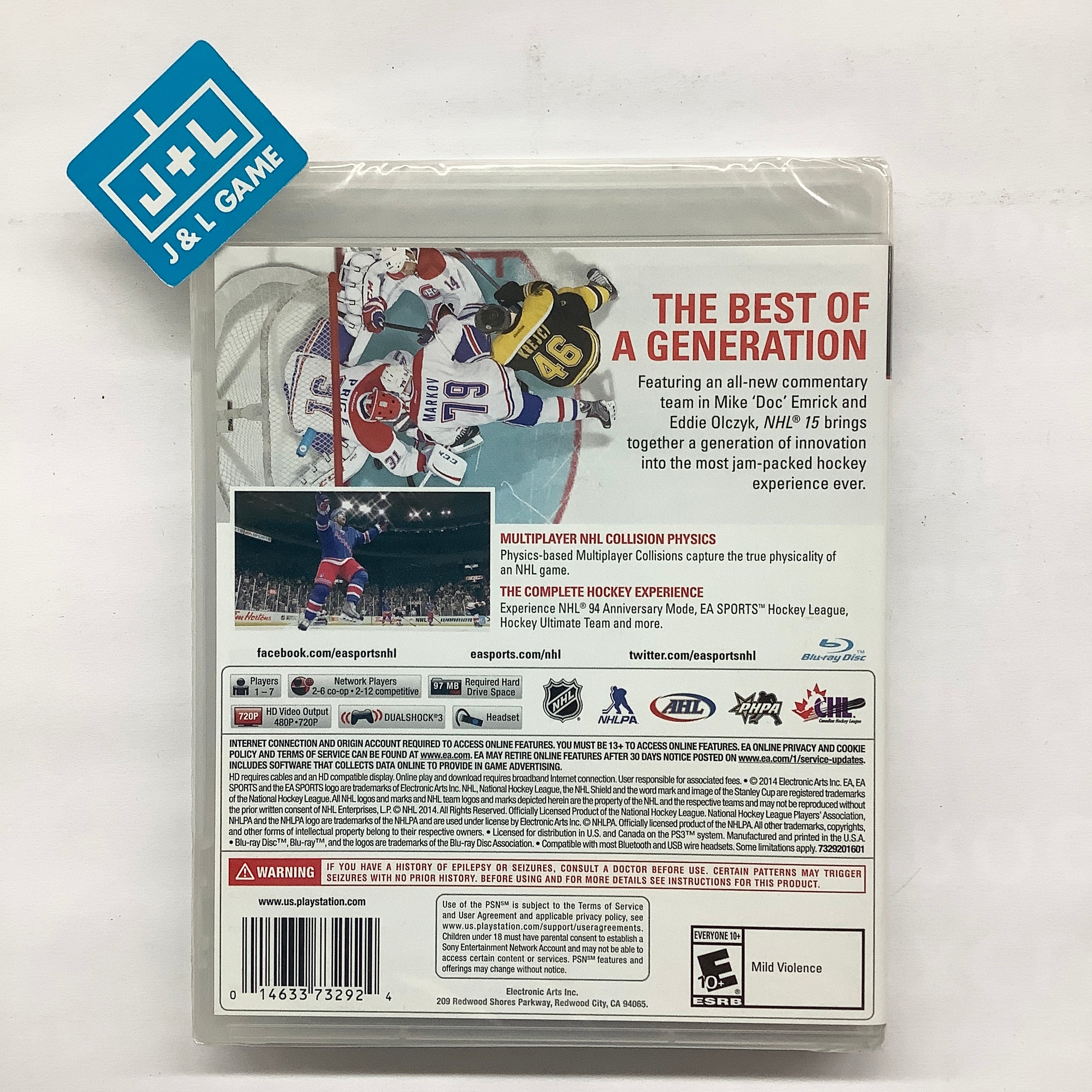 NHL 15 - (PS3) PlayStation 3 Video Games Electronic Arts   
