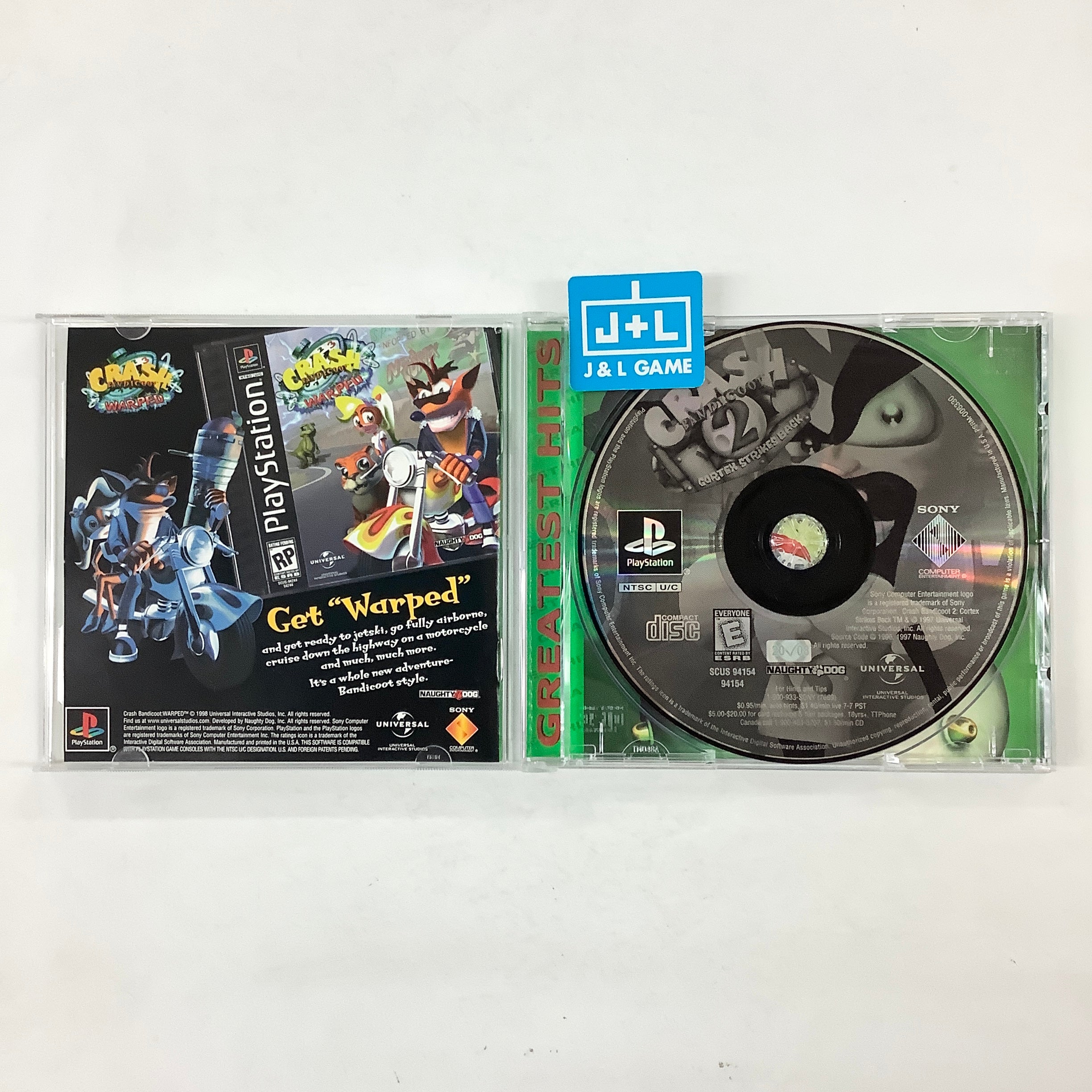 Crash Bandicoot 2: Cortex Strikes Back (Greatest Hits) - (PS1) PlayStation 1 [Pre-Owned] Video Games SCEA   