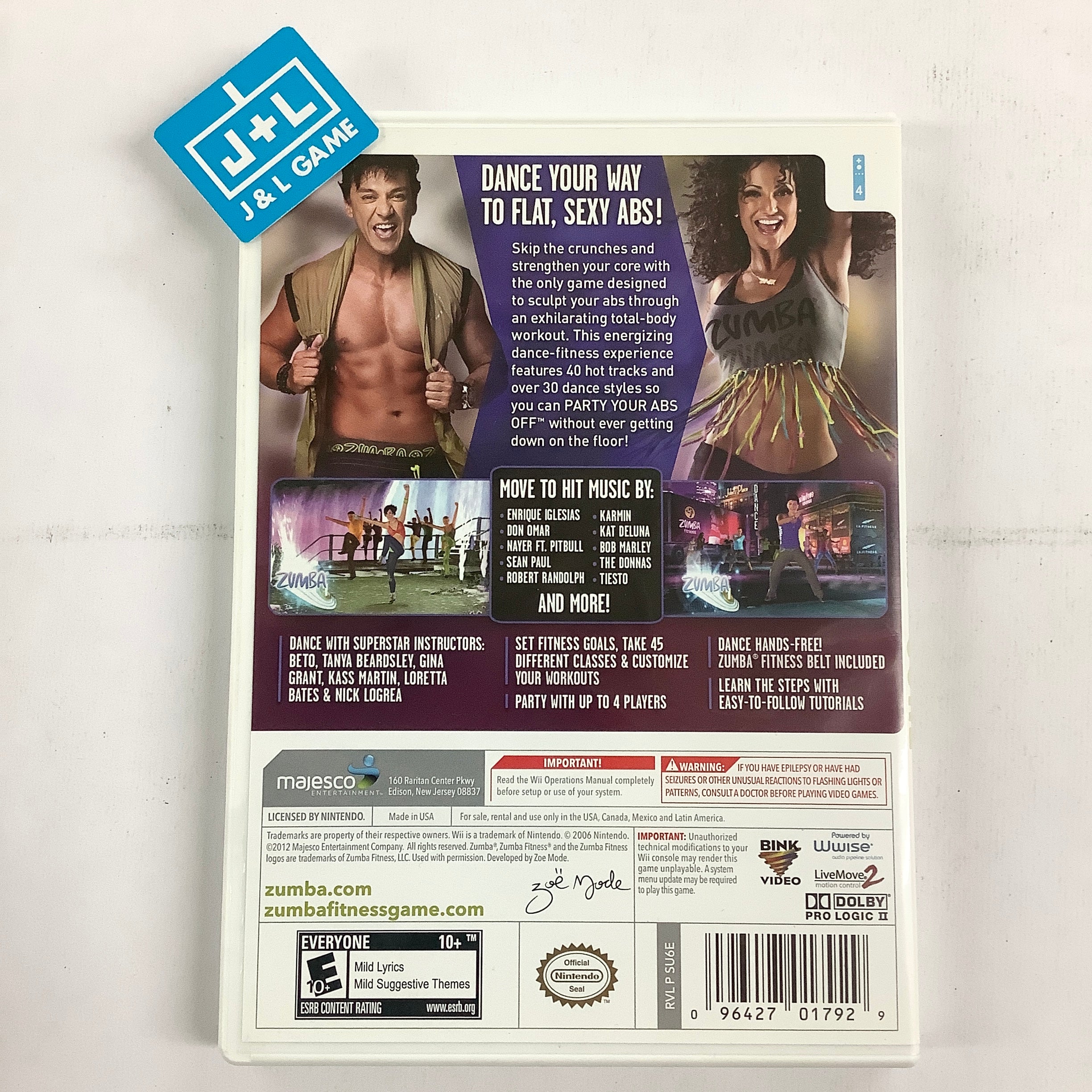 Zumba Fitness Core - Nintendo Wii [Pre-Owned] Video Games Majesco   