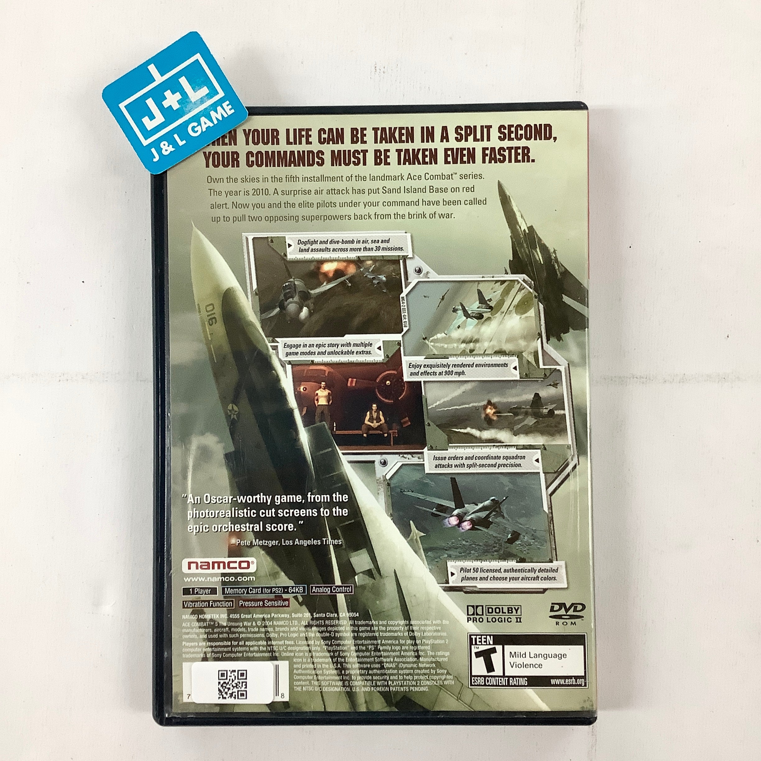 Ace Combat 5: The Unsung War (Greatest Hits) - (PS2) PlayStation 2 [Pre-Owned] Video Games Namco   