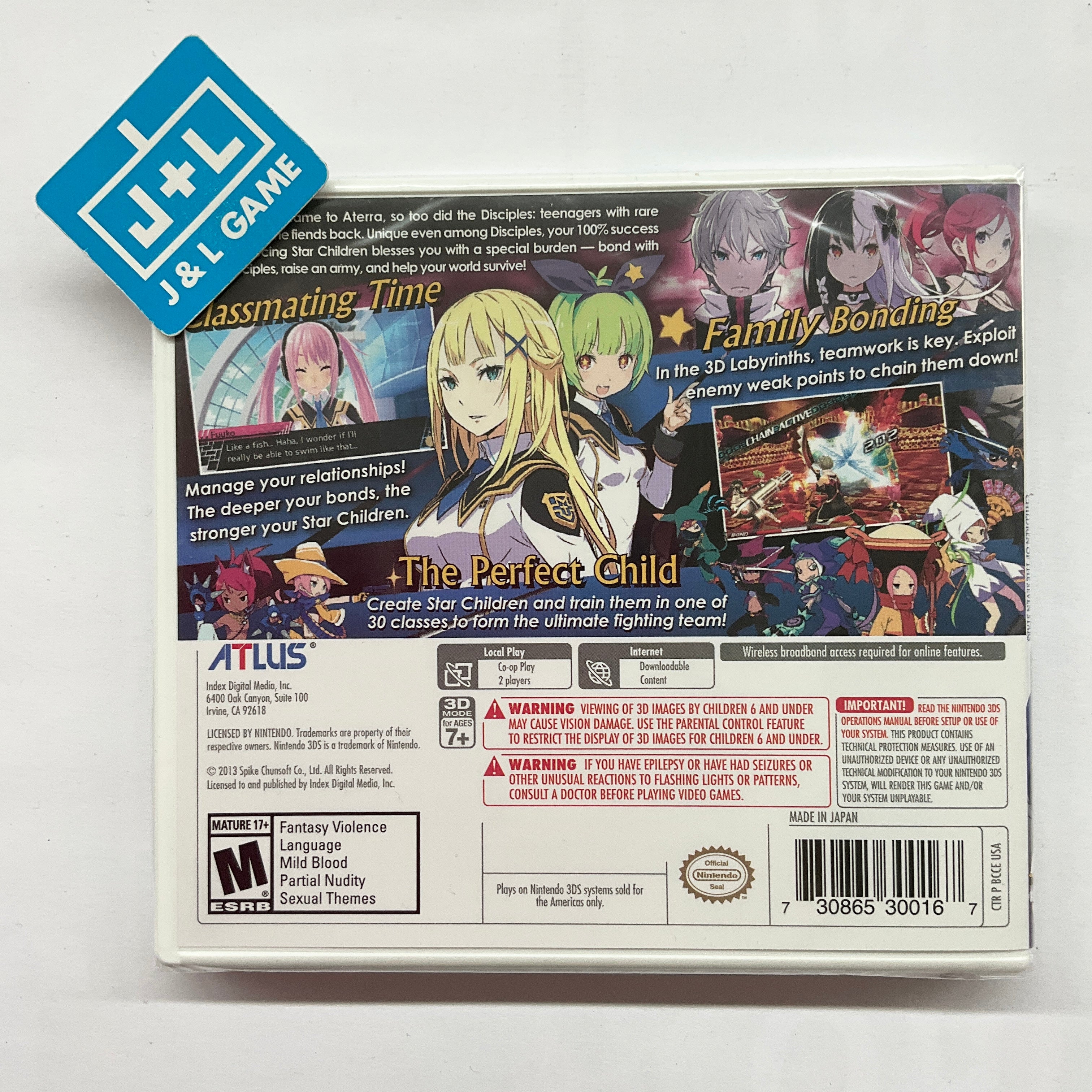 Conception II: Children of the Seven Stars - Nintendo 3DS Video Games Atlus   