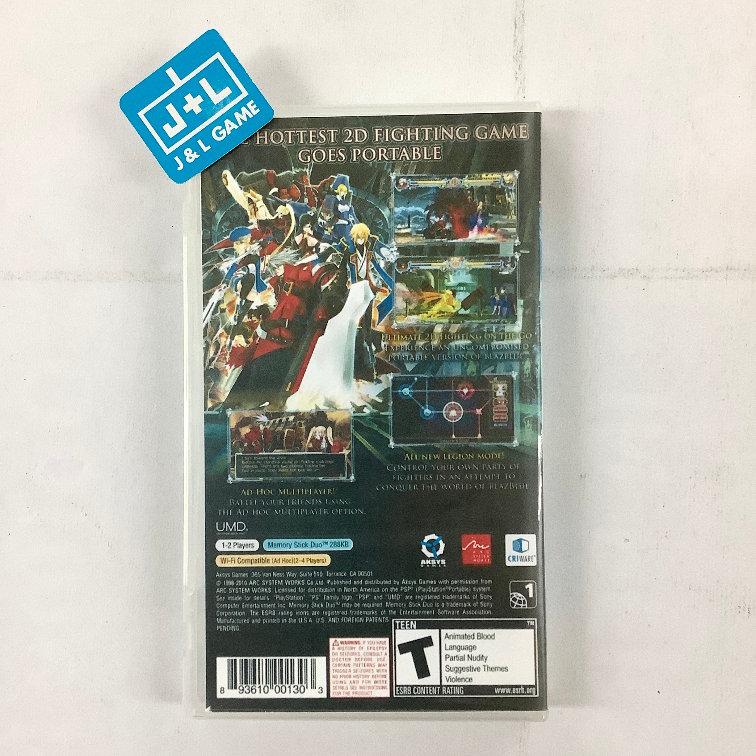 BlazBlue: Calamity Trigger Portable - Sony PSP [Pre-Owned] | J&L Game