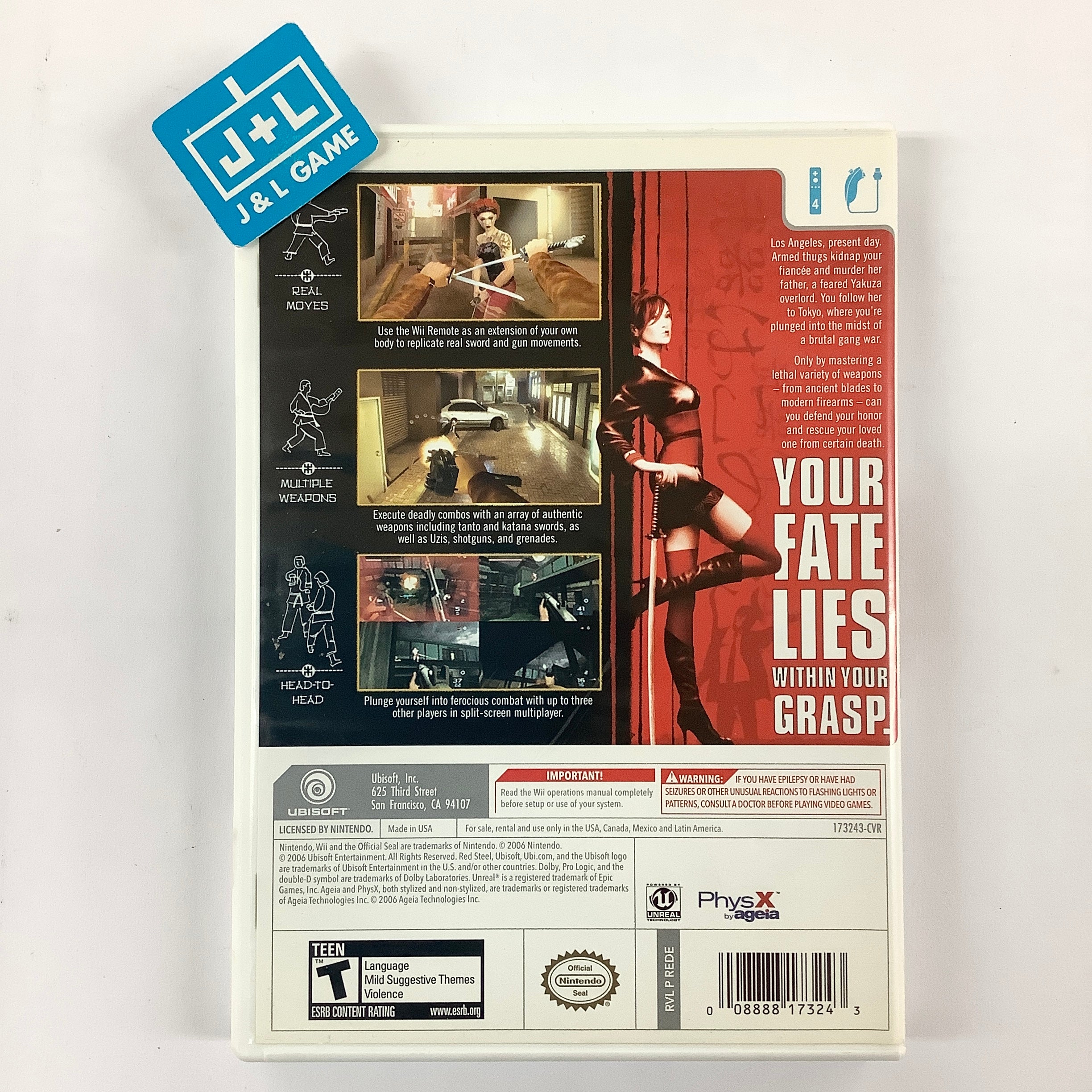 Red Steel - Nintendo Wii [Pre-Owned] Video Games Ubisoft   