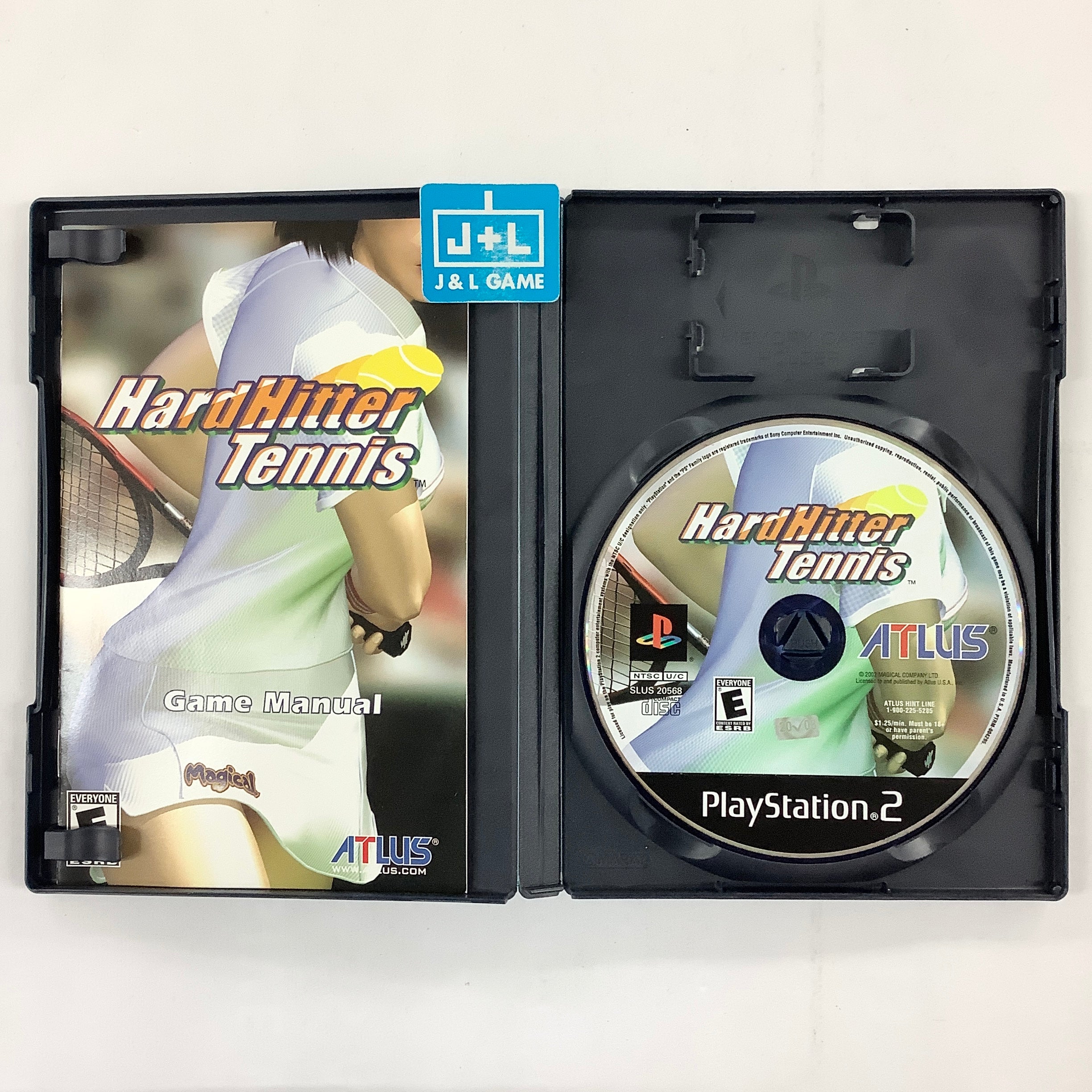 Jeu PS2 Hard Hitter 2 - Tennis, Version PAL Française, état Correct, Boîte Manquante Possible