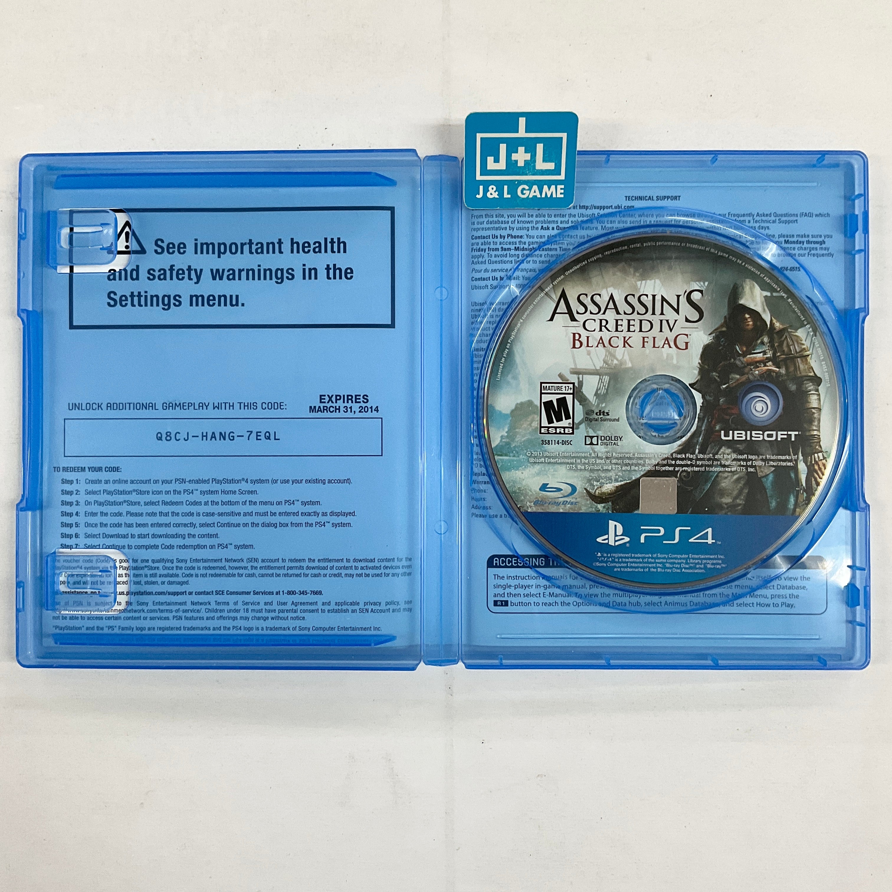 Assassin's Creed IV: Black Flag - (PS4) PlayStation 4 [Pre-Owned] Video Games Ubisoft   