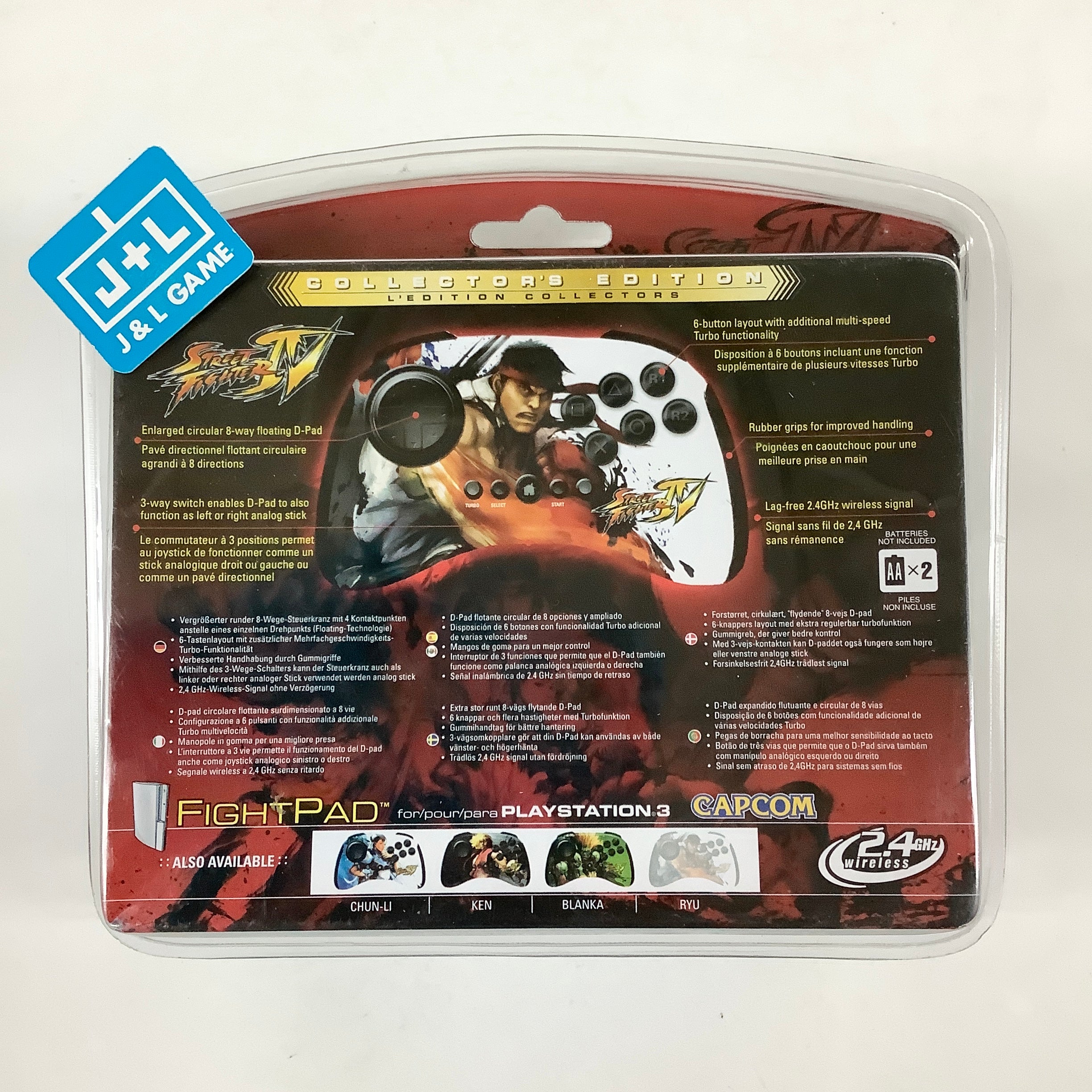 Mad Catz Playstation 3 Street Fighter IV Wireless FightPad (Ryu) - (PS3)  Playstation 3