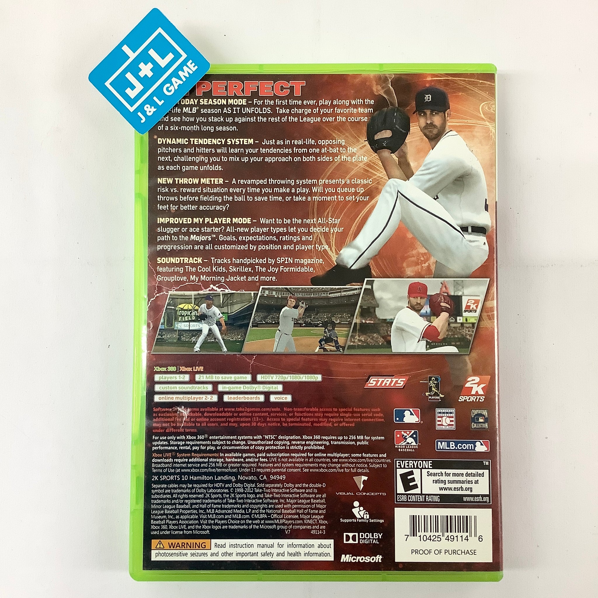 Major League Baseball 2K12 Xbox 360 [PreOwned] J&L Video Games New