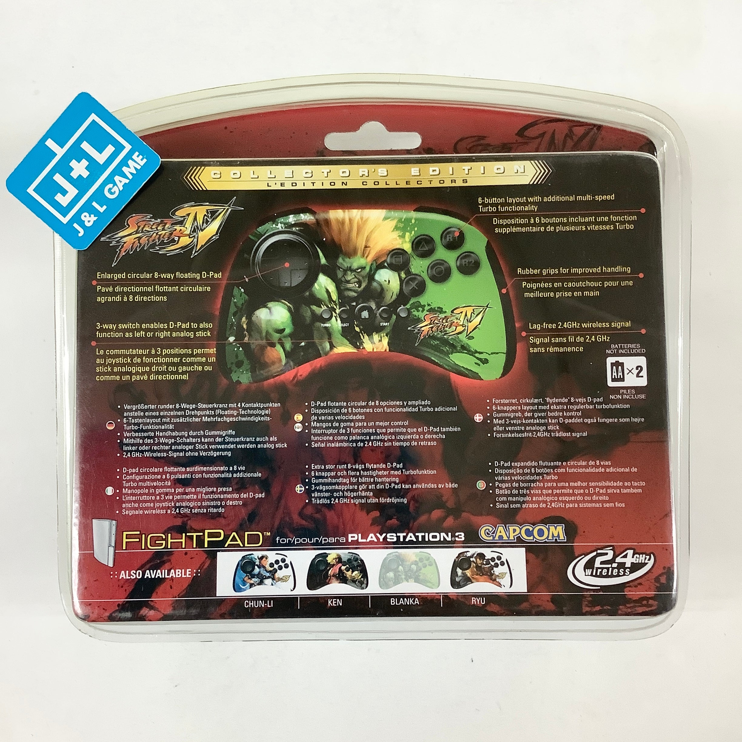 Mad Catz Playstation 3 Street Fighter IV Wireless FightPad (Blanka) - (PS3) Playstation 3 Accessories Mad Catz   
