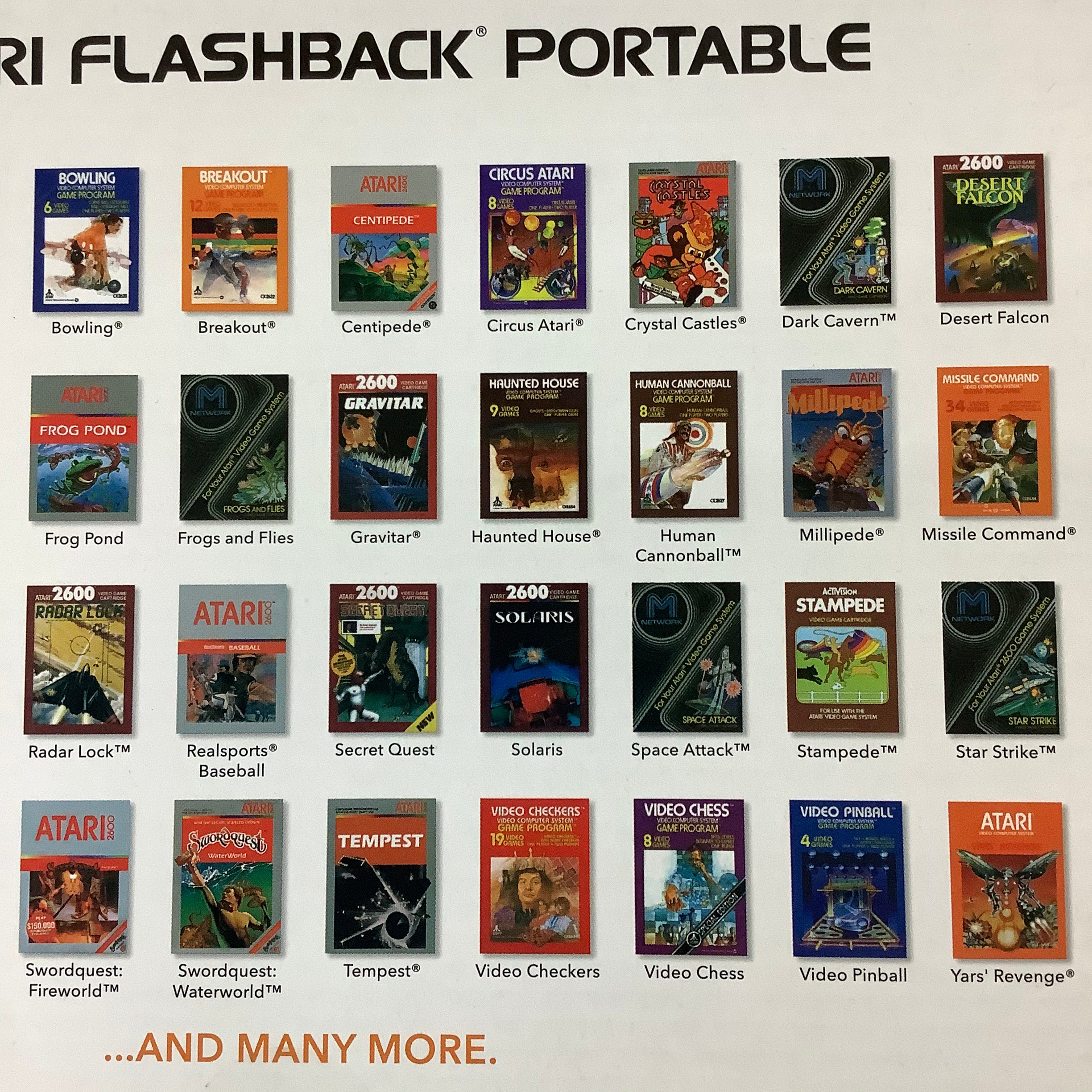 Atari Flashback Portable Game Player (2017) CONSOLE AtGames   