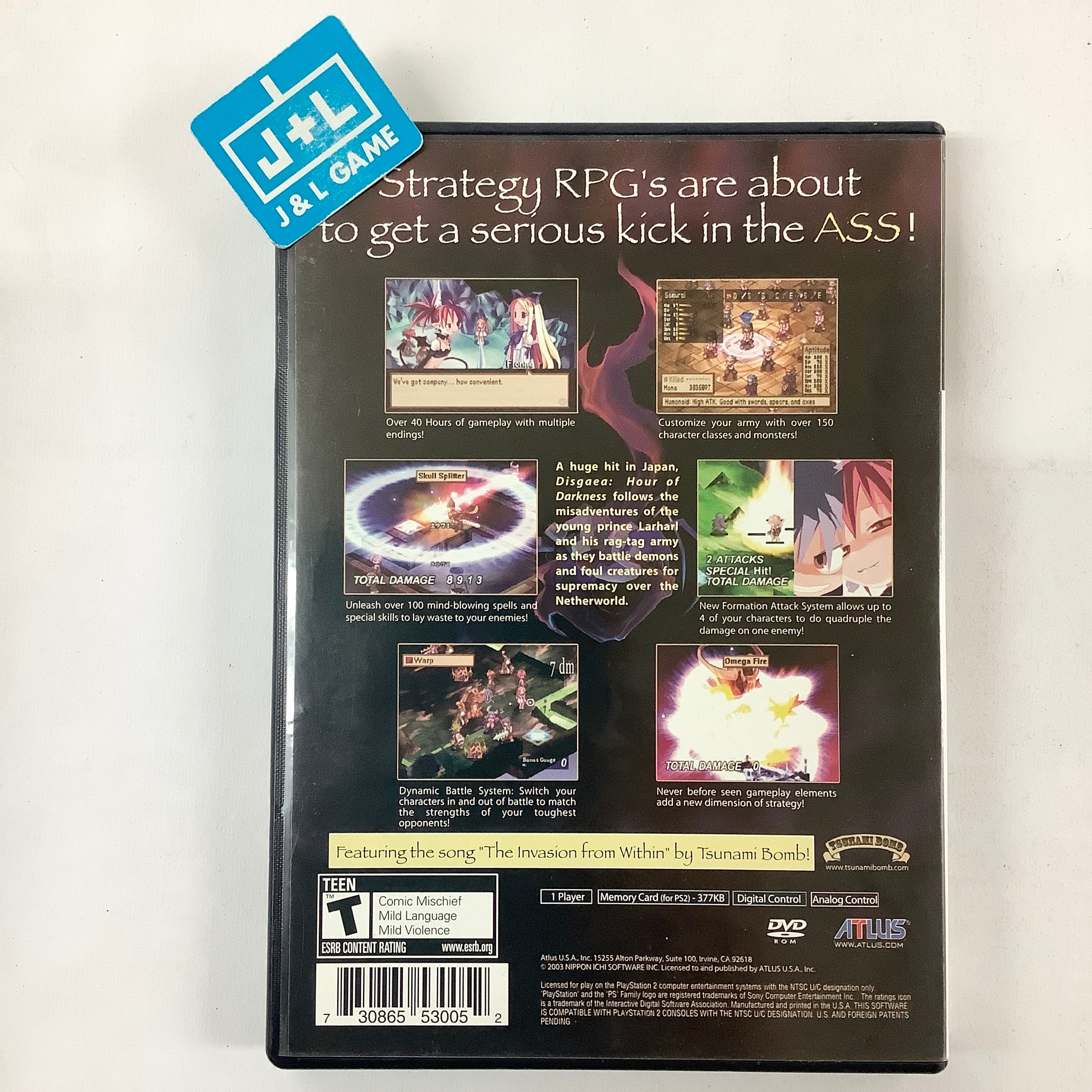 Disgaea: Hour of Darkness - (PS2) PlayStation 2 [Pre-Owned] Video Games Atlus   