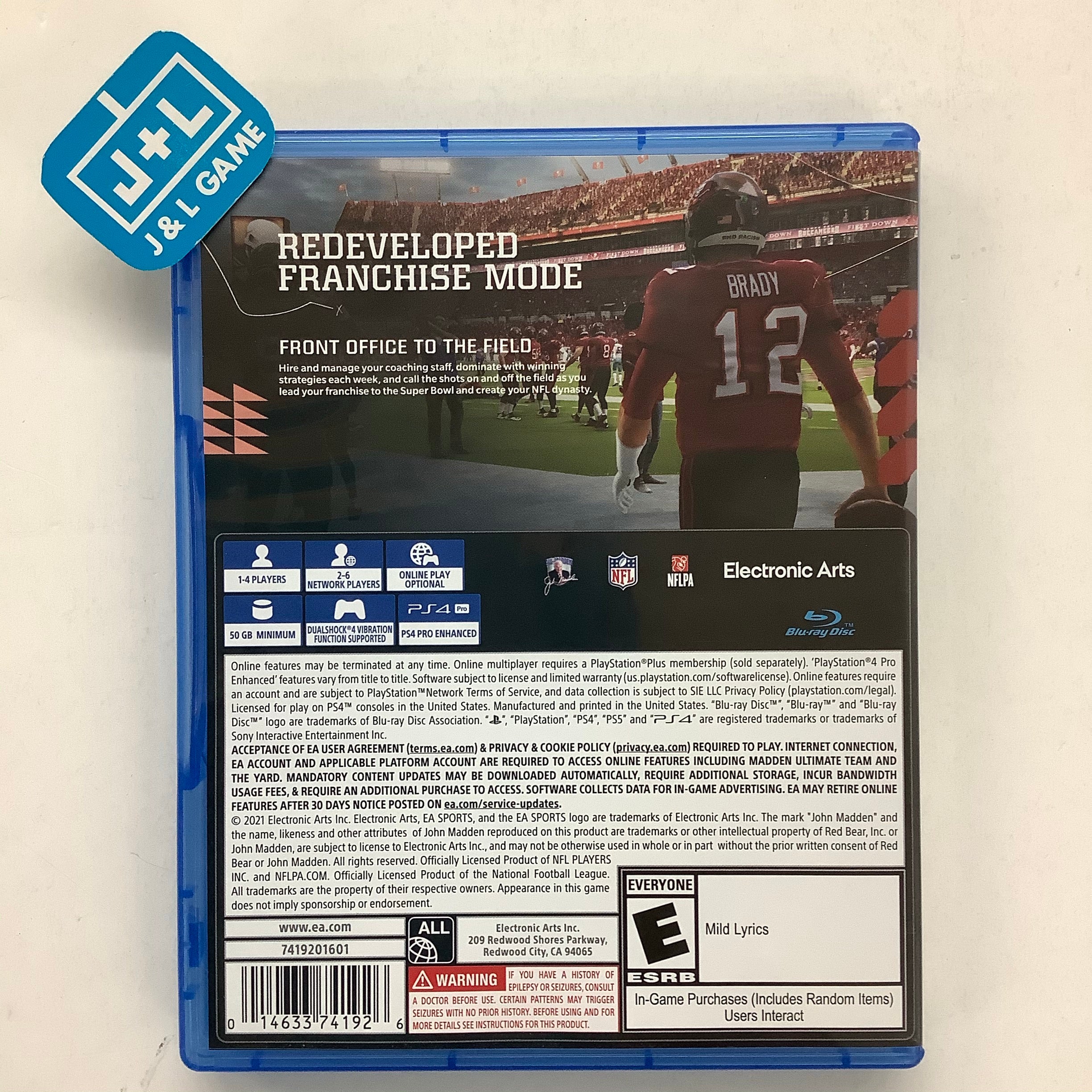 Madden NFL 22 - (PS4) PlayStation 4 [Pre-Owned] Video Games Electronic Arts   