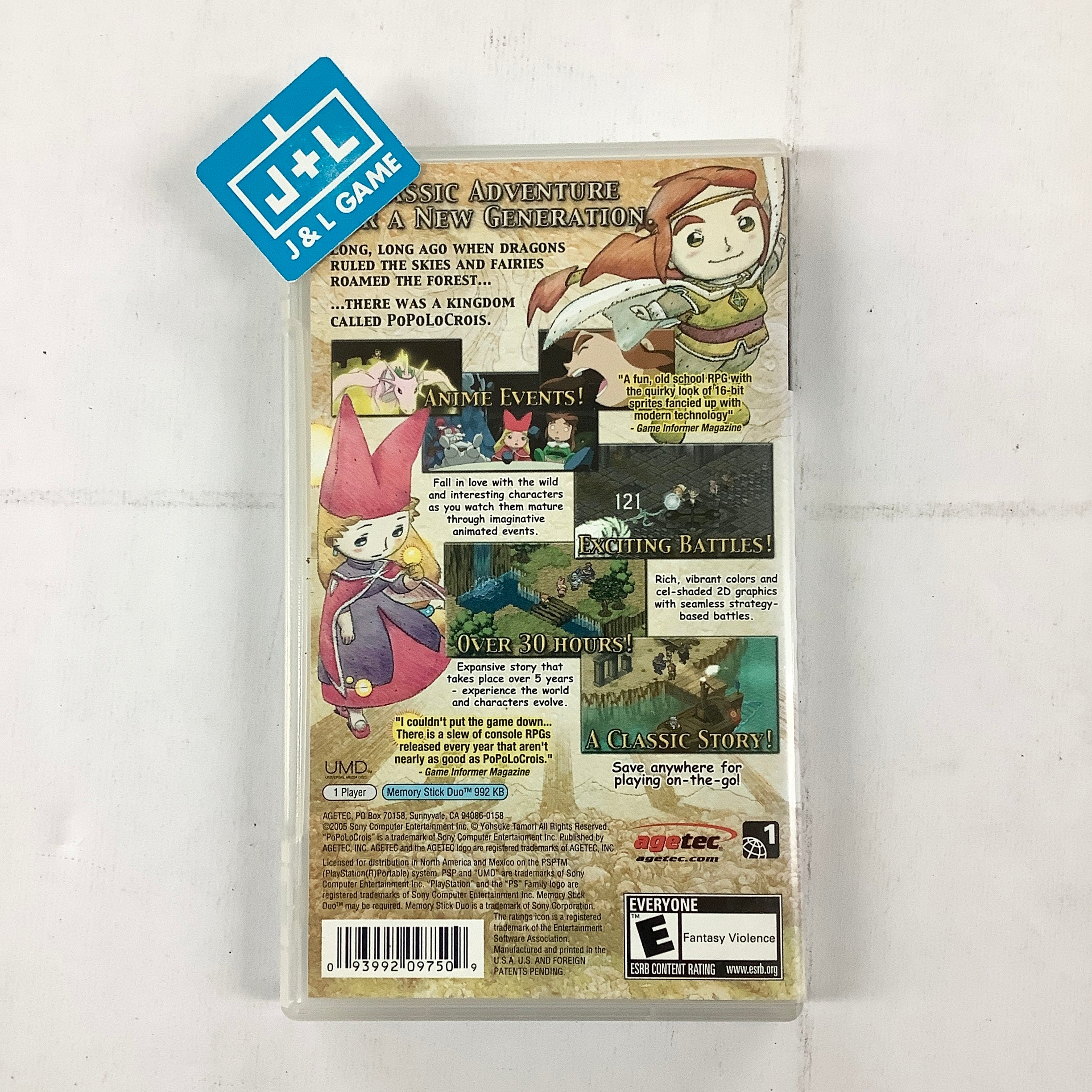 PoPoLoCrois - Sony PSP [Pre-Owned] Video Games Agetec   