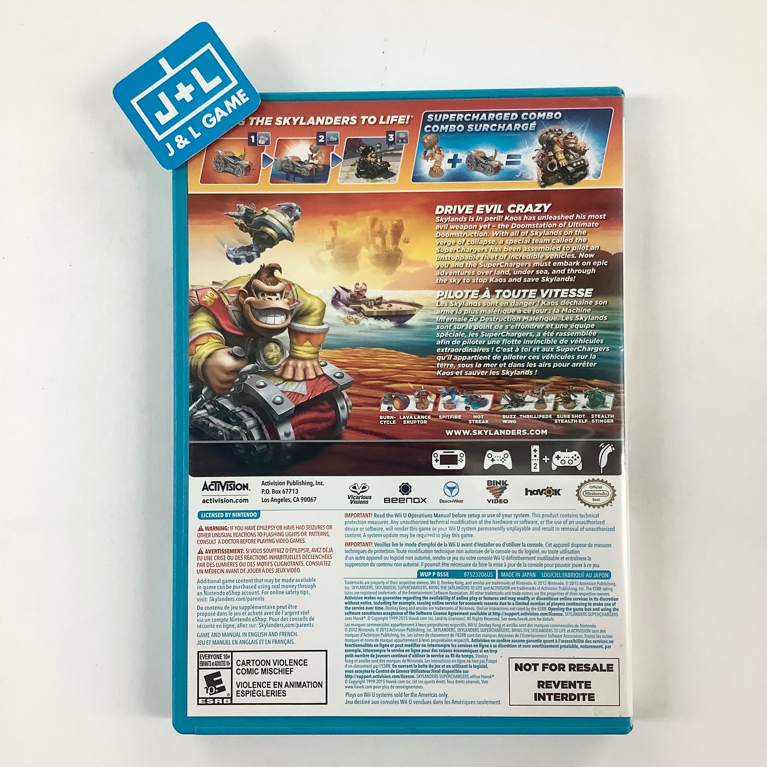 Skylanders Superchargers (Game Only) - Nintendo Wii U [Pre-Owned] Video Games ACTIVISION   