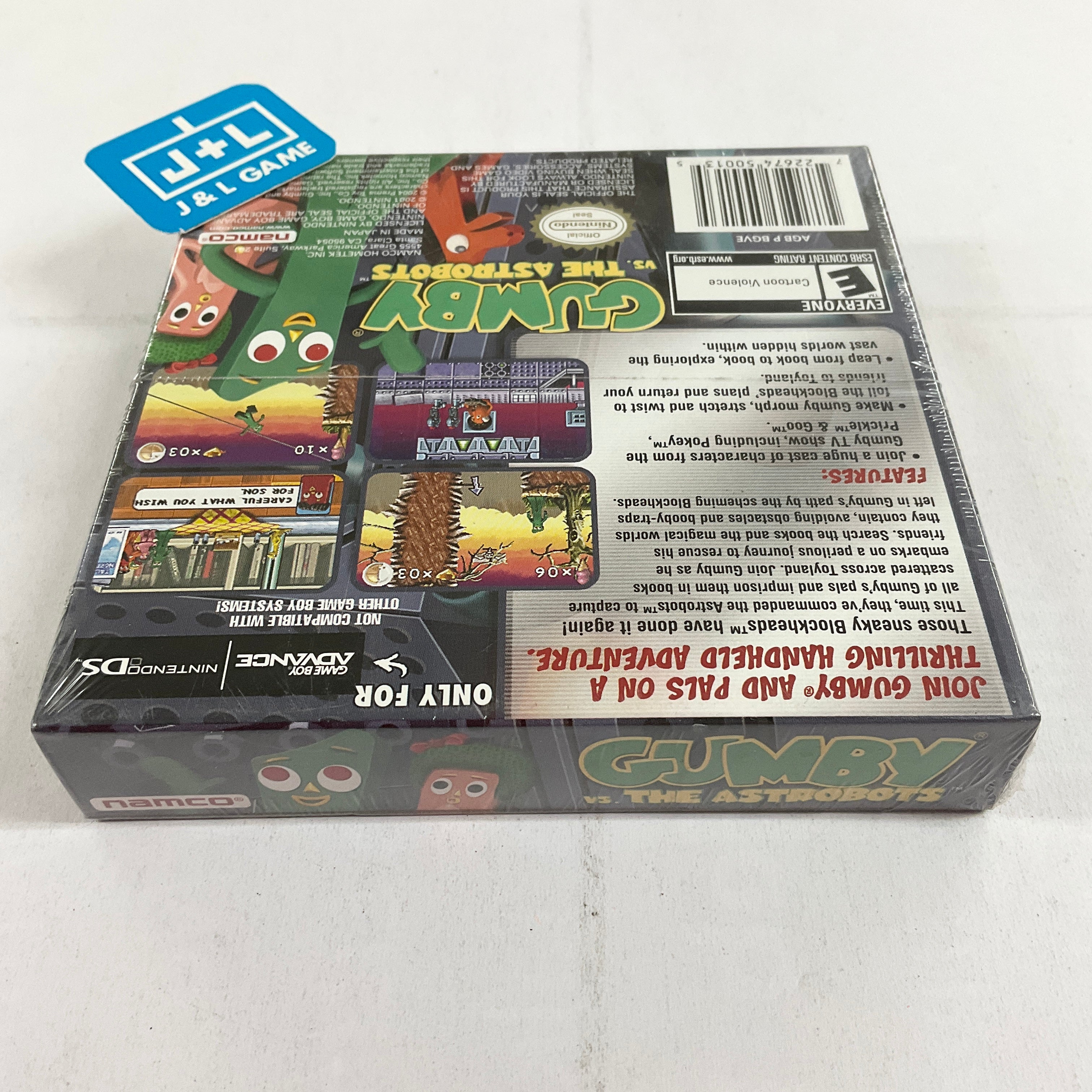 Gumby vs. the Astrobots - (GBA) Game Boy Advance Video Games Namco   