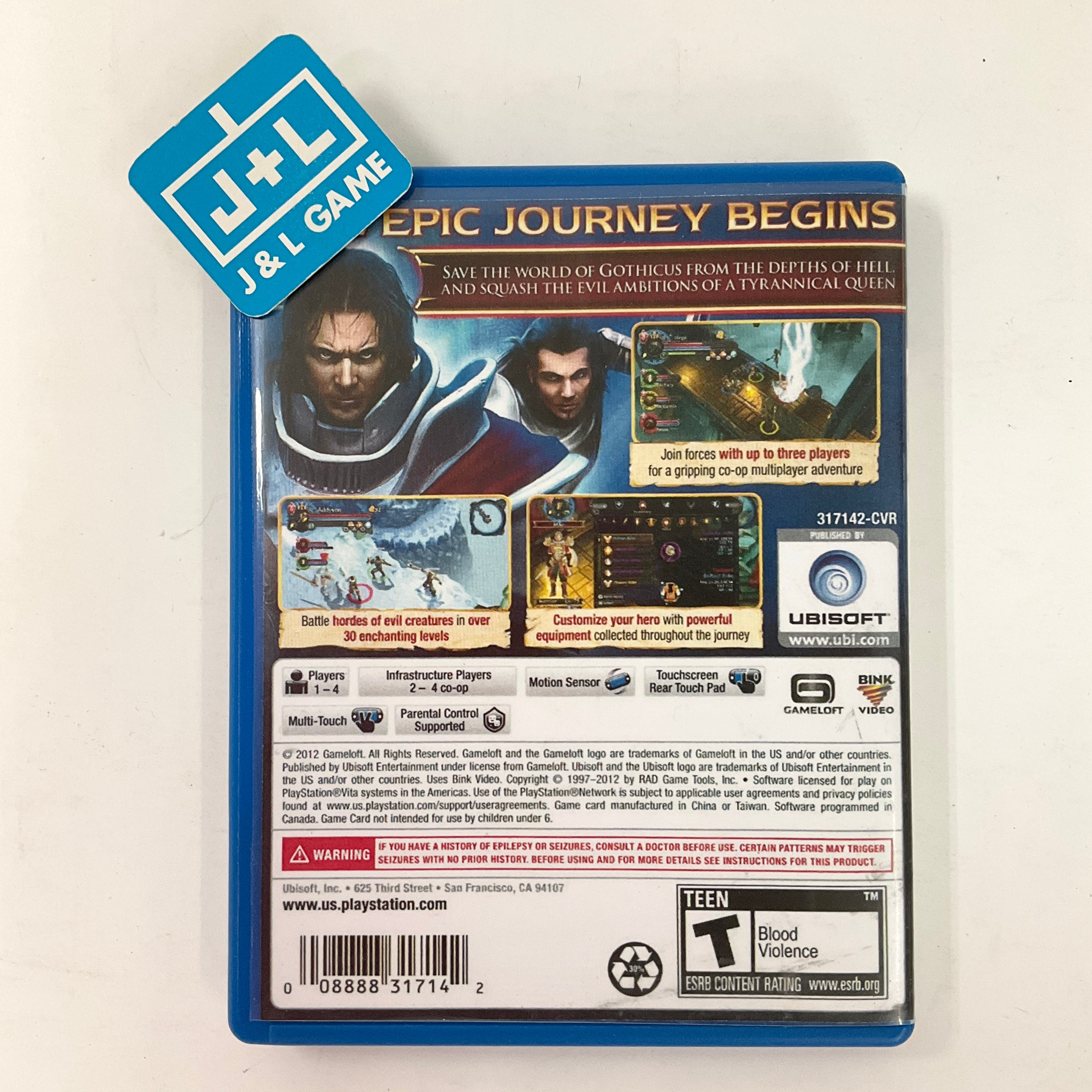 Dungeon Hunter Alliance - (PSV) PlayStation Vita [Pre-Owned] Video Games Ubisoft   