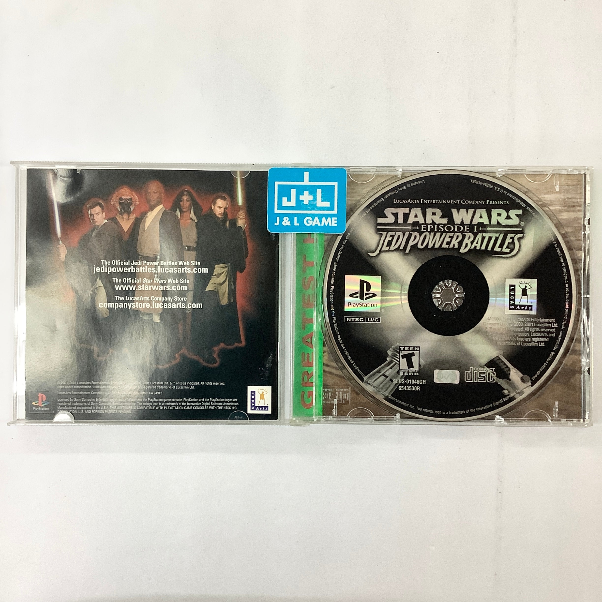 Star Wars Episode I: Jedi Power Battles (Greatest Hits) - (PS1)  PlayStation 1 [Pre-Owned] Video Games LucasArts   