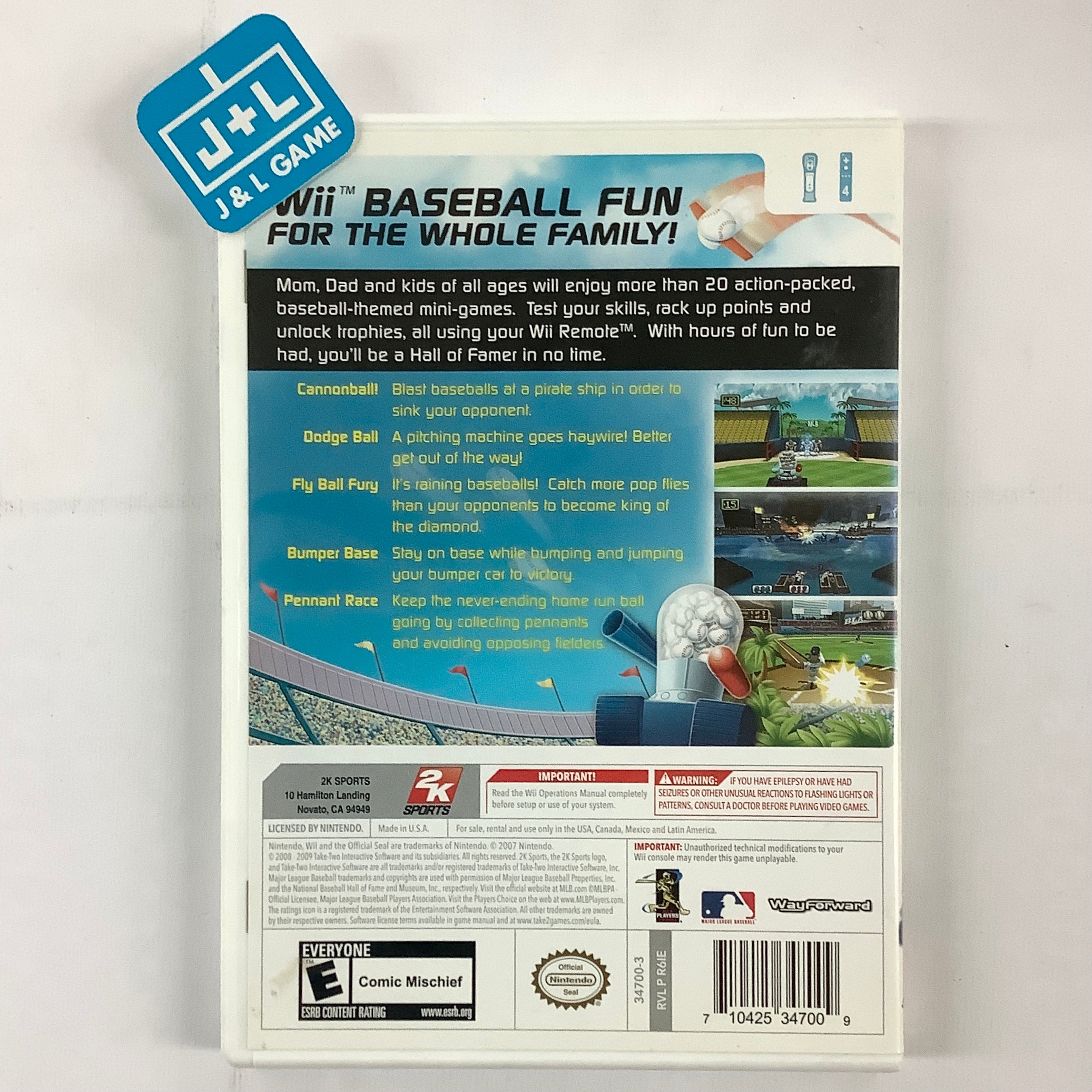 Baseball Blast! - Nintendo Wii [Pre-Owned] Video Games 2K Sports   
